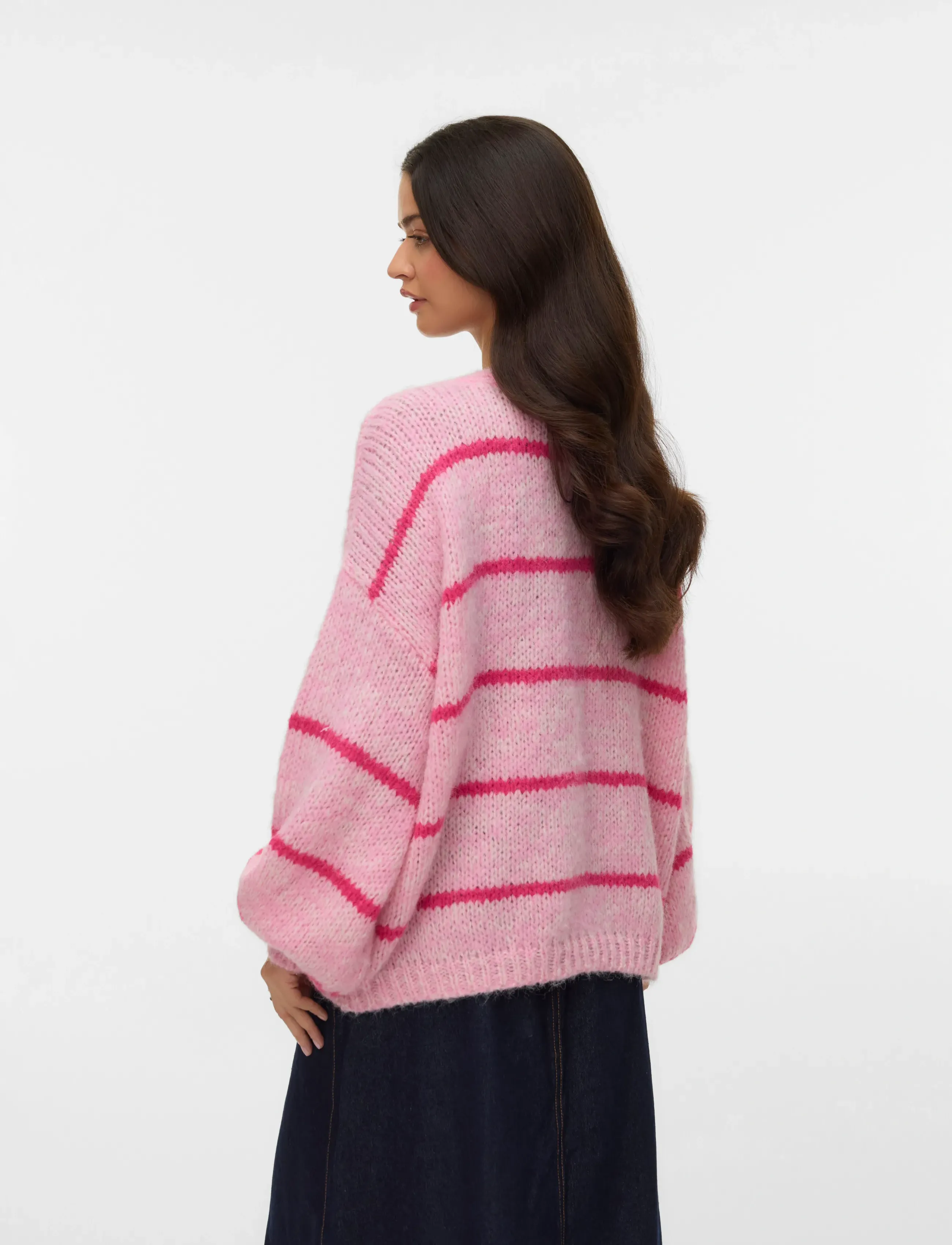Vero Moda - VMMAYBE ART LS OPEN CARDIGAN NOOS LX - bonbon - 3