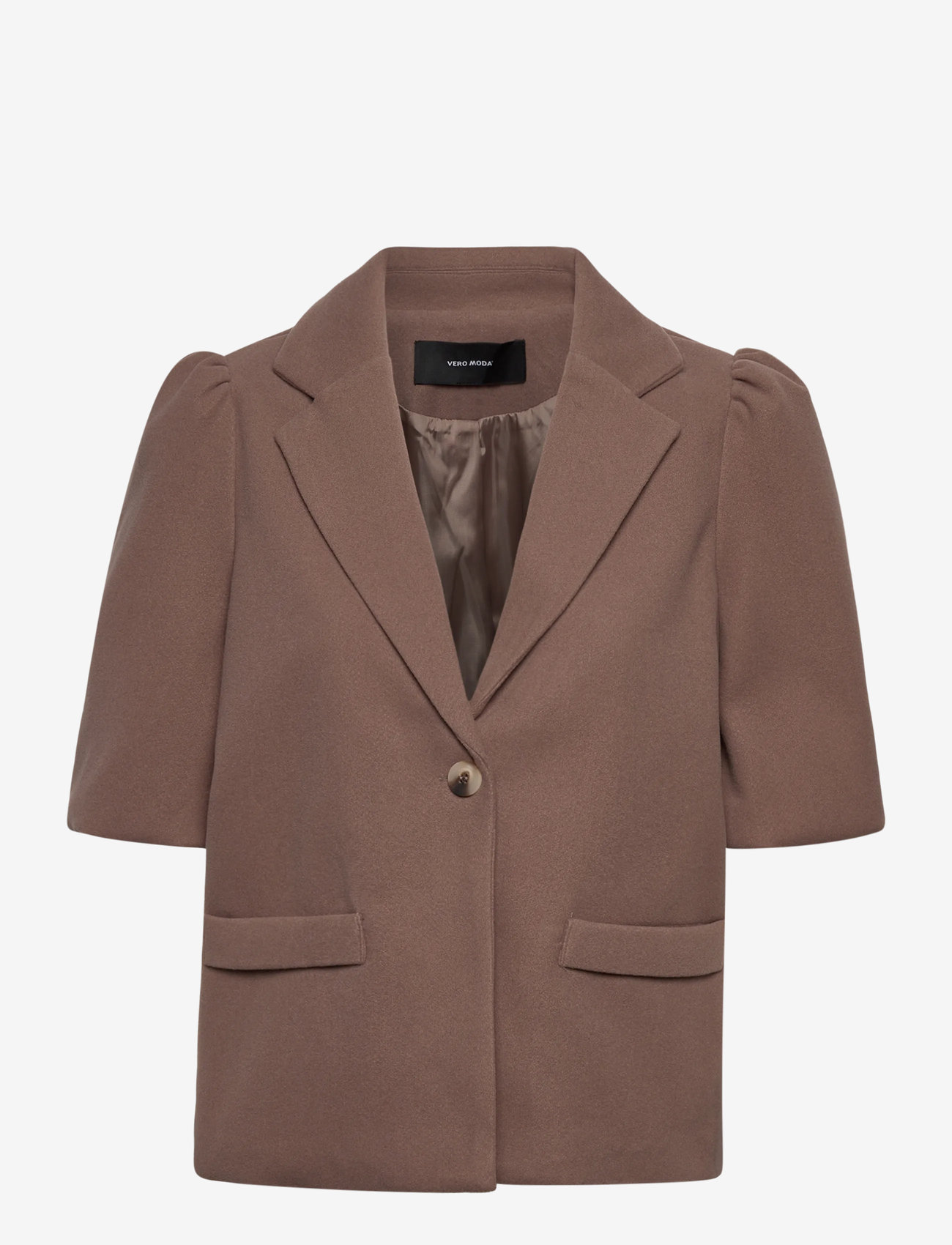 Vero Moda - VMLORIS 2/4 SHORT JACKET WVN EXP - cropped-blazer - fossil - 0