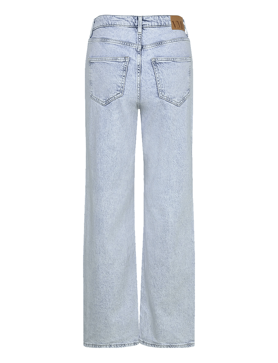 Vero Moda - VMTESSA HR WIDE JEANS RA3052 GA NOOS - hosen mit weitem bein - light blue denim - 2