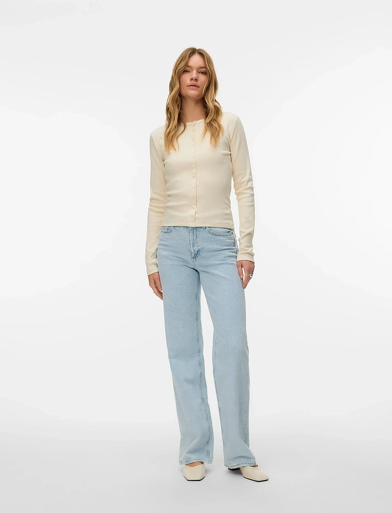Vero Moda - VMTESSA HR WIDE JEANS RA3052 GA NOOS - wide leg jeans - light blue denim - 0
