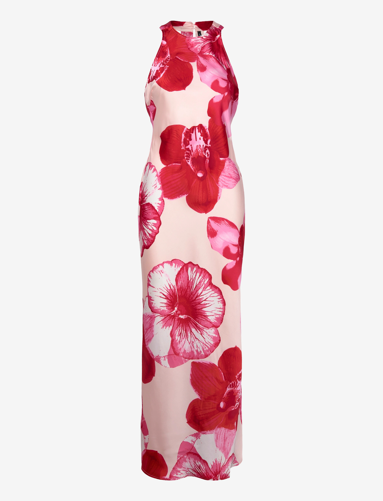 Vero Moda - VMREBA HIBISCA ANKLE SL DRESS WVN - maksimekot - pink-a-boo - 1
