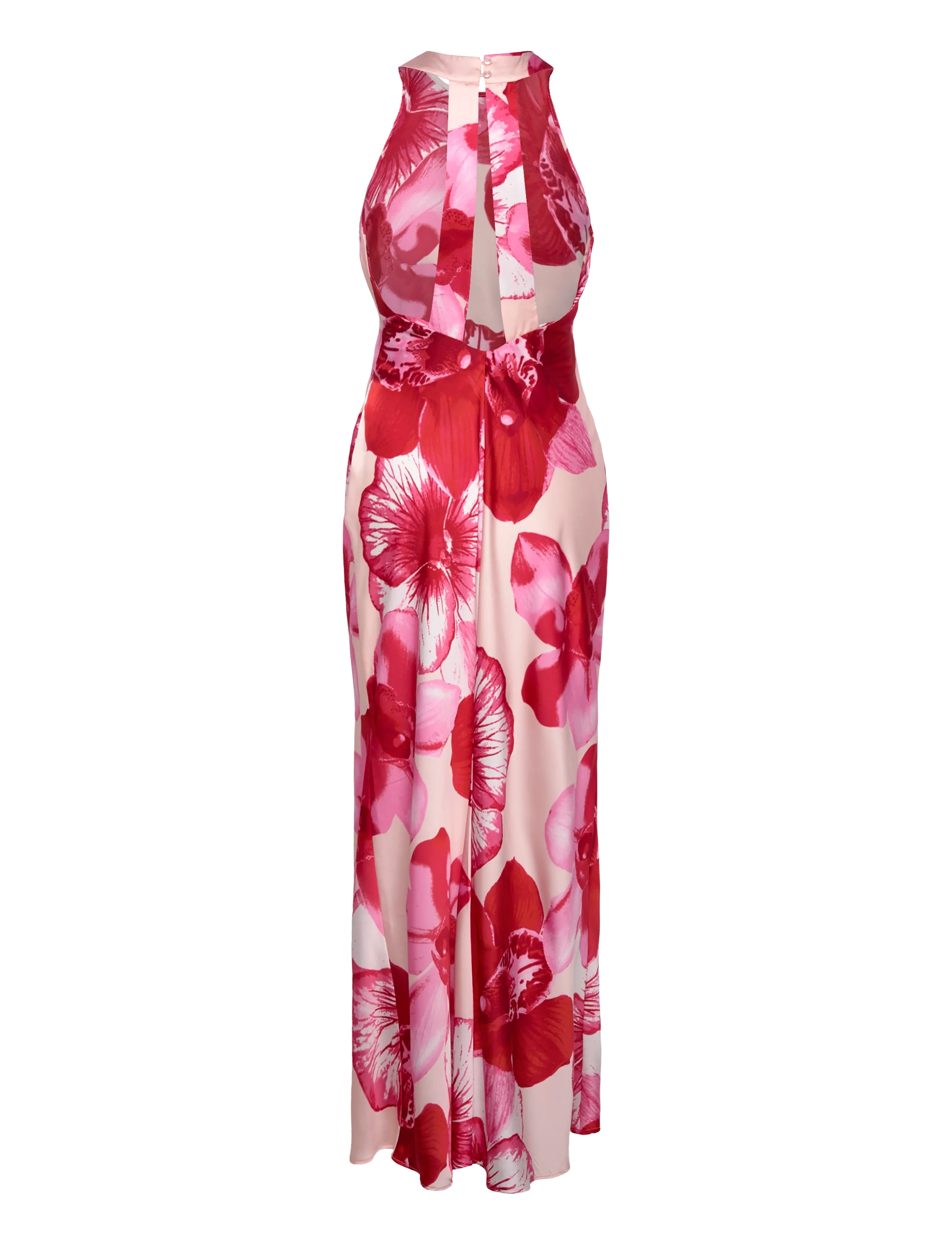 Vero Moda - VMREBA HIBISCA ANKLE SL DRESS WVN - maxiklänningar - pink-a-boo - 2