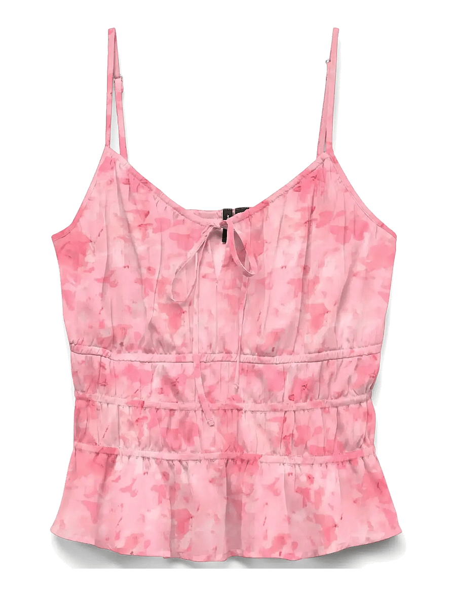 Vero Moda - VMSMILLA DETAIL SINGLET WVN - hihattomat paidat - rose shadow - 0