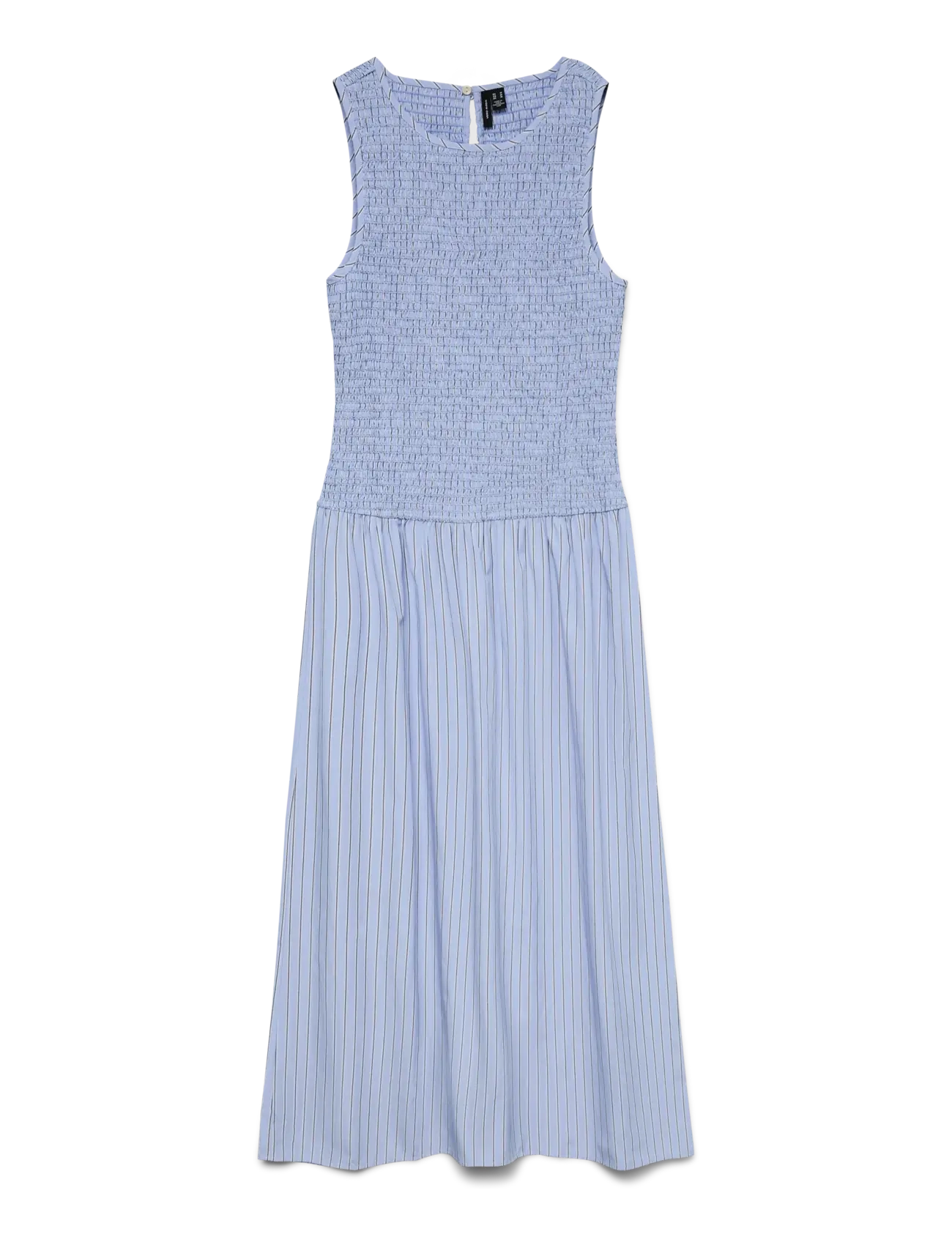 Vero Moda VMLEYA SL 7/8 STRIPE SMOCK DRESS WVN - Kjoler - BRUNNERA BLUE / blue