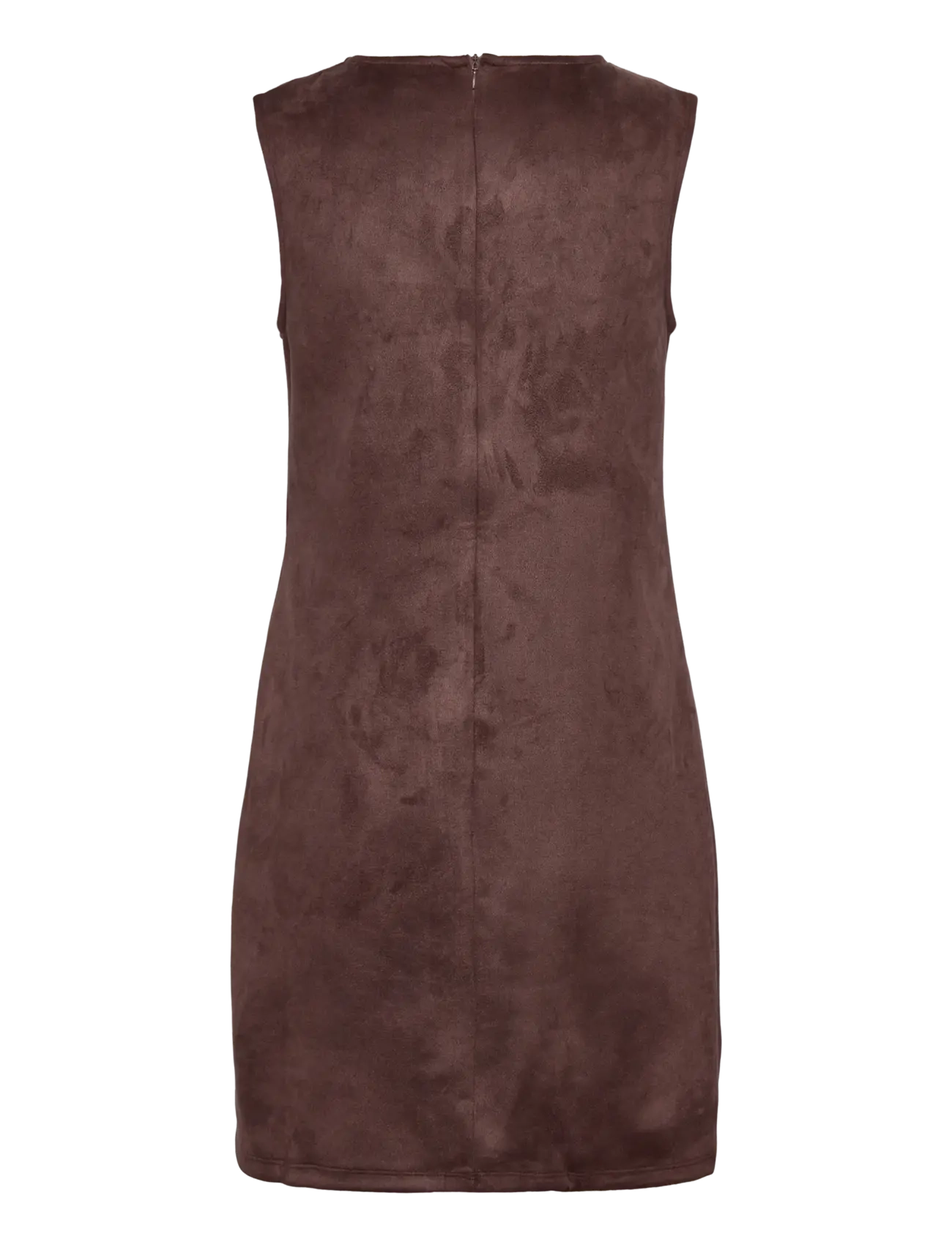 Vero Moda - VMBELLA FAUX SUEDE SL SHORT DRESS JRS EX - robes moulantes - chocolate martini - 2