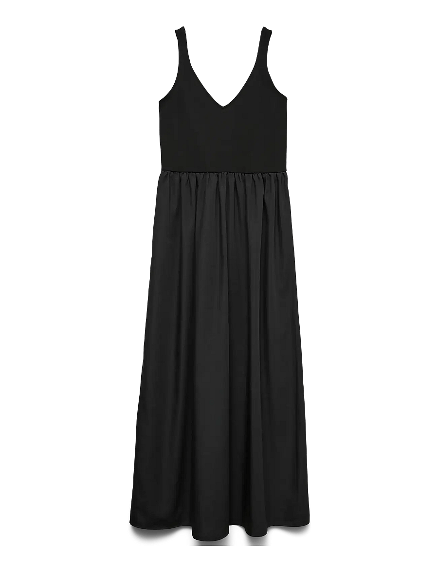 Vero Moda - VMVALLY SL LONG DRESS JRS NOOS - maxi kjoler - black - 1