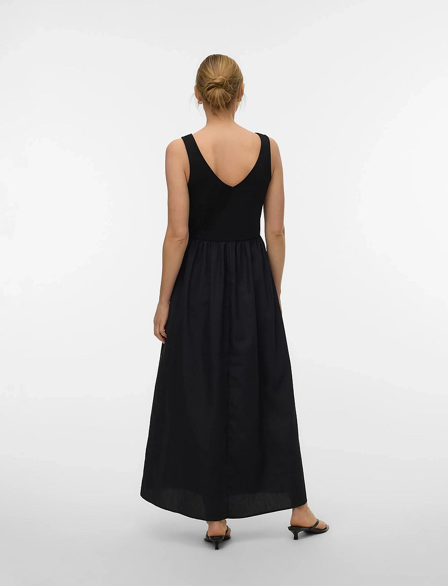 Vero Moda - VMVALLY SL LONG DRESS JRS NOOS - maxi kjoler - black - 2