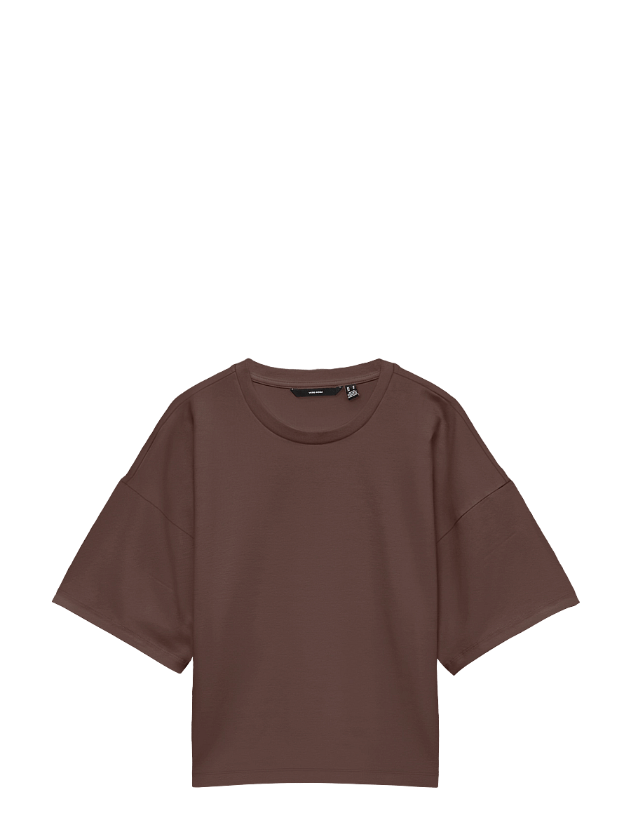 Vero Moda - VMKIARA 2/4 O-NECK TOP JRS - chocolate martini - 1