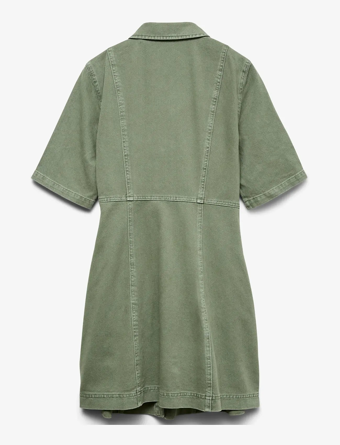 Vero Moda - VMDAISY 2/4 SHORT DENIM DRESS NOOS - hemdkleider - laurel wreath - 1