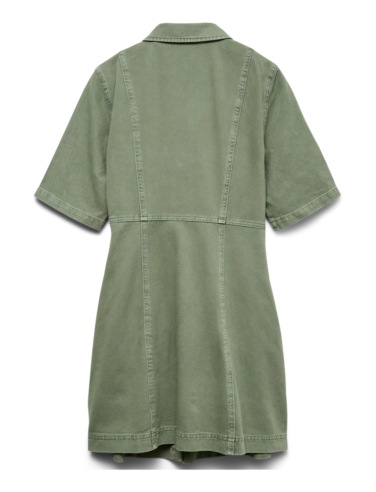 Vero Moda - VMDAISY 2/4 SHORT DENIM DRESS NOOS - hemdkleider - laurel wreath - 2