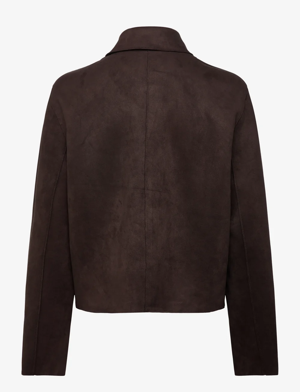 Vero Moda - VMHAZELFELIA LS FAUX SUEDE JACKET - læderjakker - chocolate torte - 1