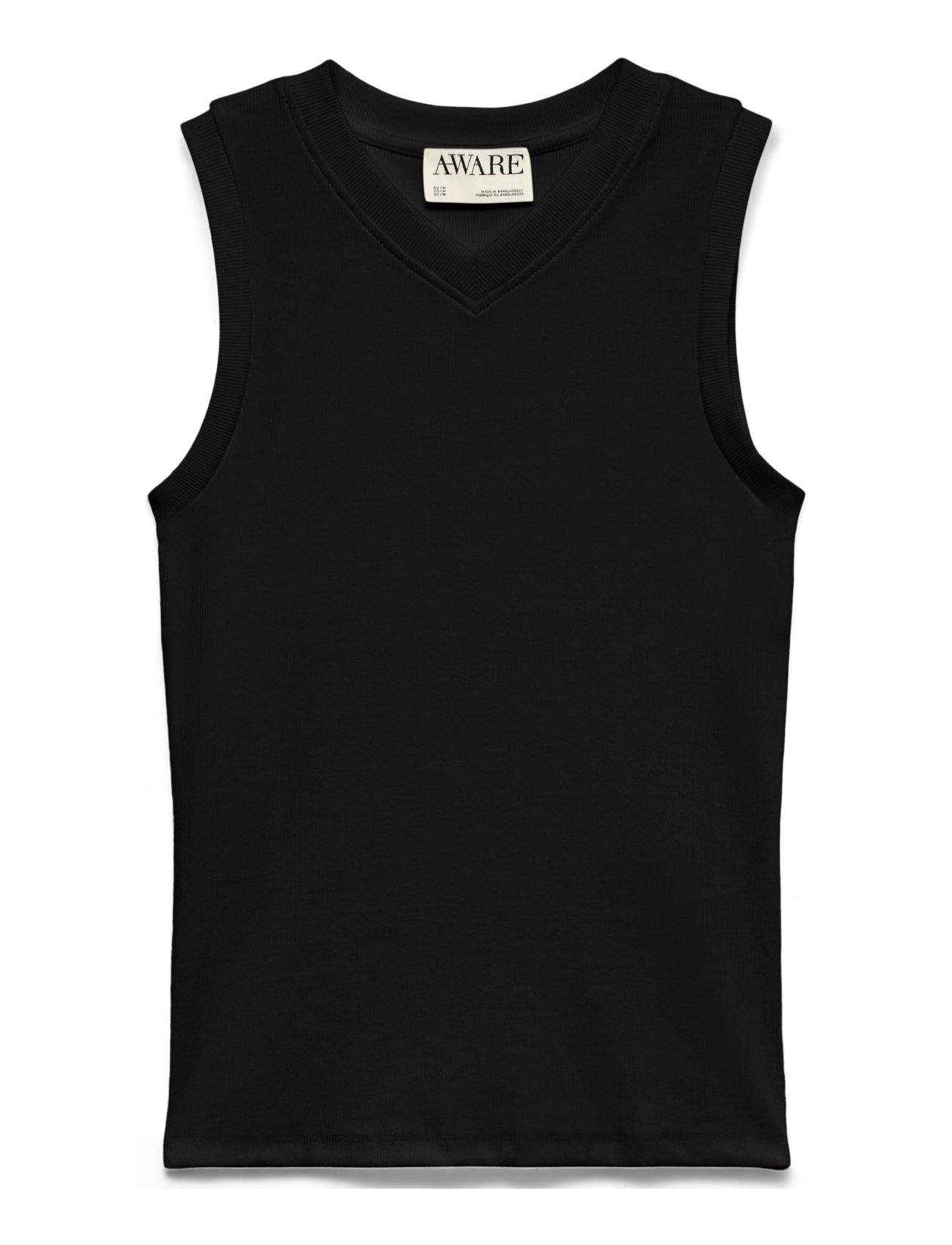 VERO MODA Awcolbie V-Ausschnitt Tank Oberteil Schwarz - L - Damen