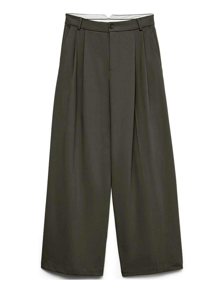 Vero Moda - VMSTELLA MW WIDE PLEAT PANT NOOS - anzugshosen - forest night - 1