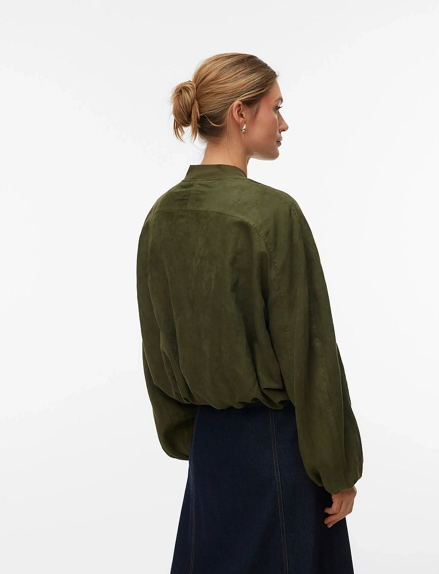 Vero Moda - VMKATHY LS BOMBER WVN EXP - light jackets - olive night - 2