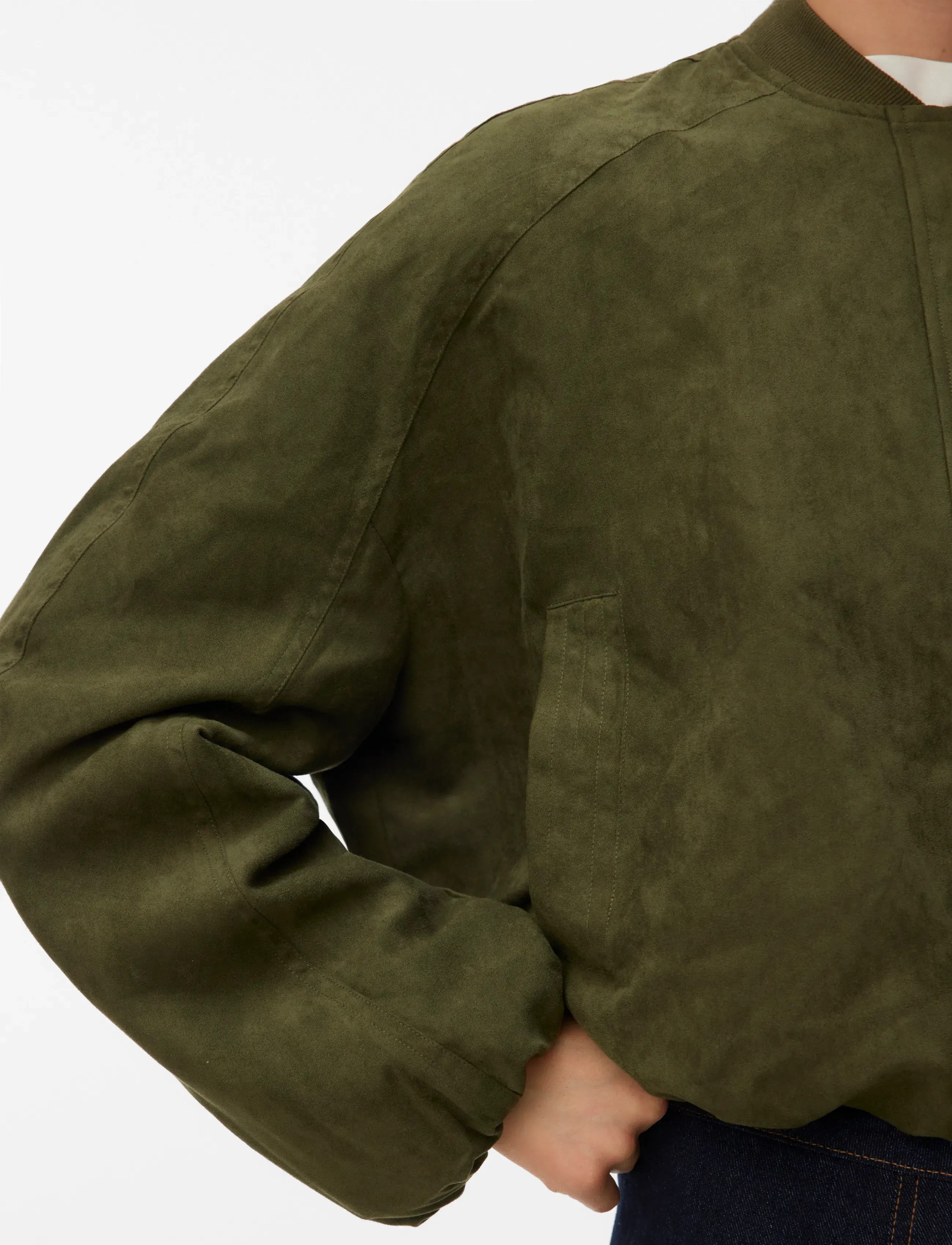 Vero Moda - VMKATHY LS BOMBER WVN EXP - bomberjacken - olive night - 4