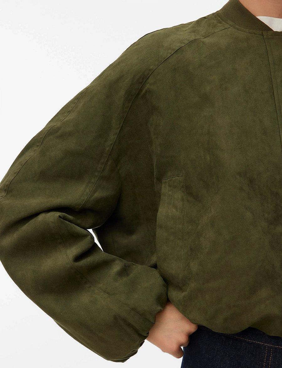 Vero Moda - VMKATHY LS BOMBER WVN EXP - light jackets - olive night - 4