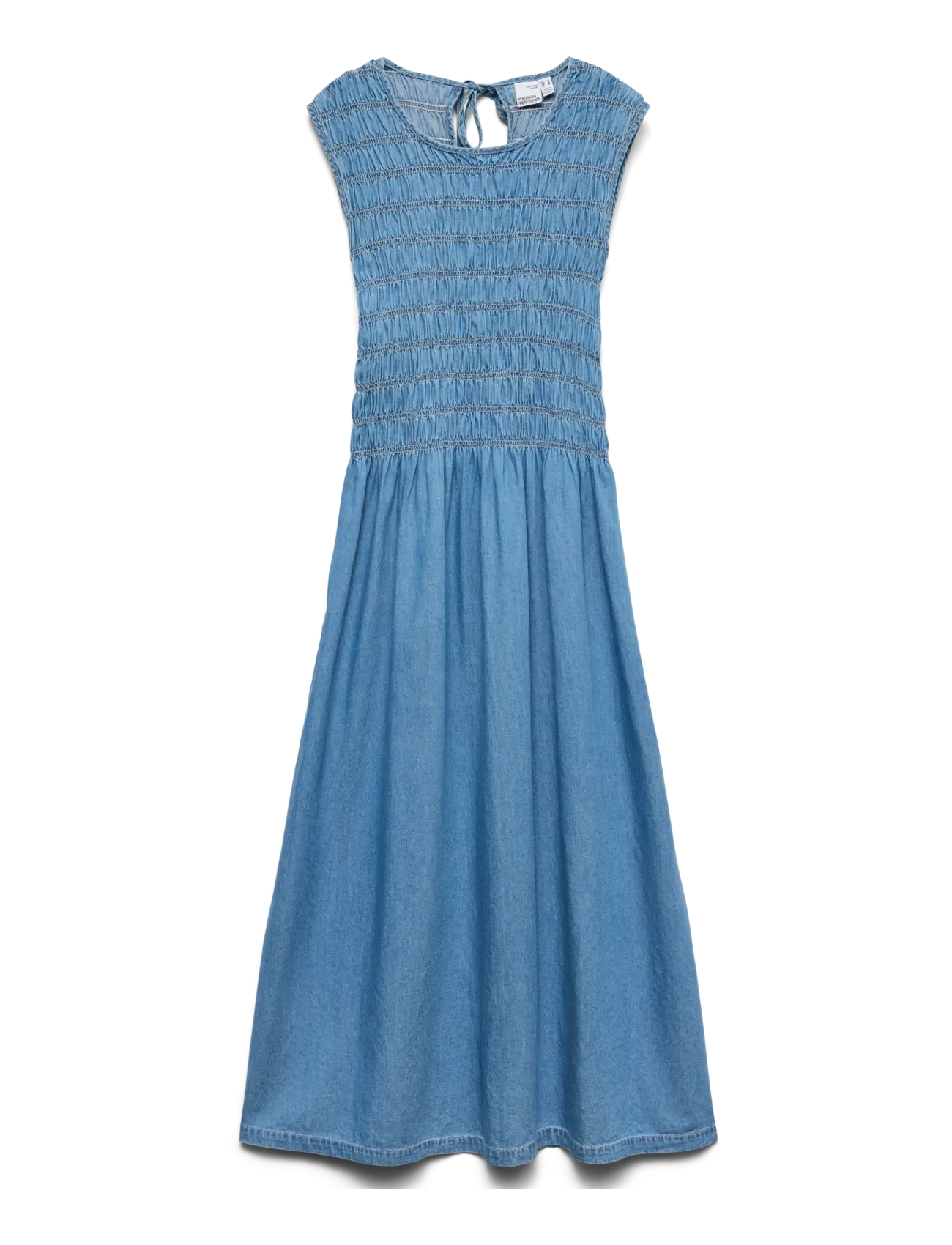 Vero Moda VMNERINA SL ANKLE SMOCK DNM DRESS SI367 - New arrivals - MEDIUM BLUE DENIM / blue