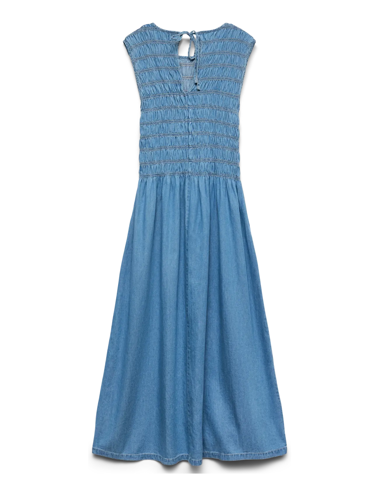 Vero Moda - VMNERINA SL ANKLE SMOCK DNM DRESS SI367 - sukienki dżinsowe - medium blue denim - 1