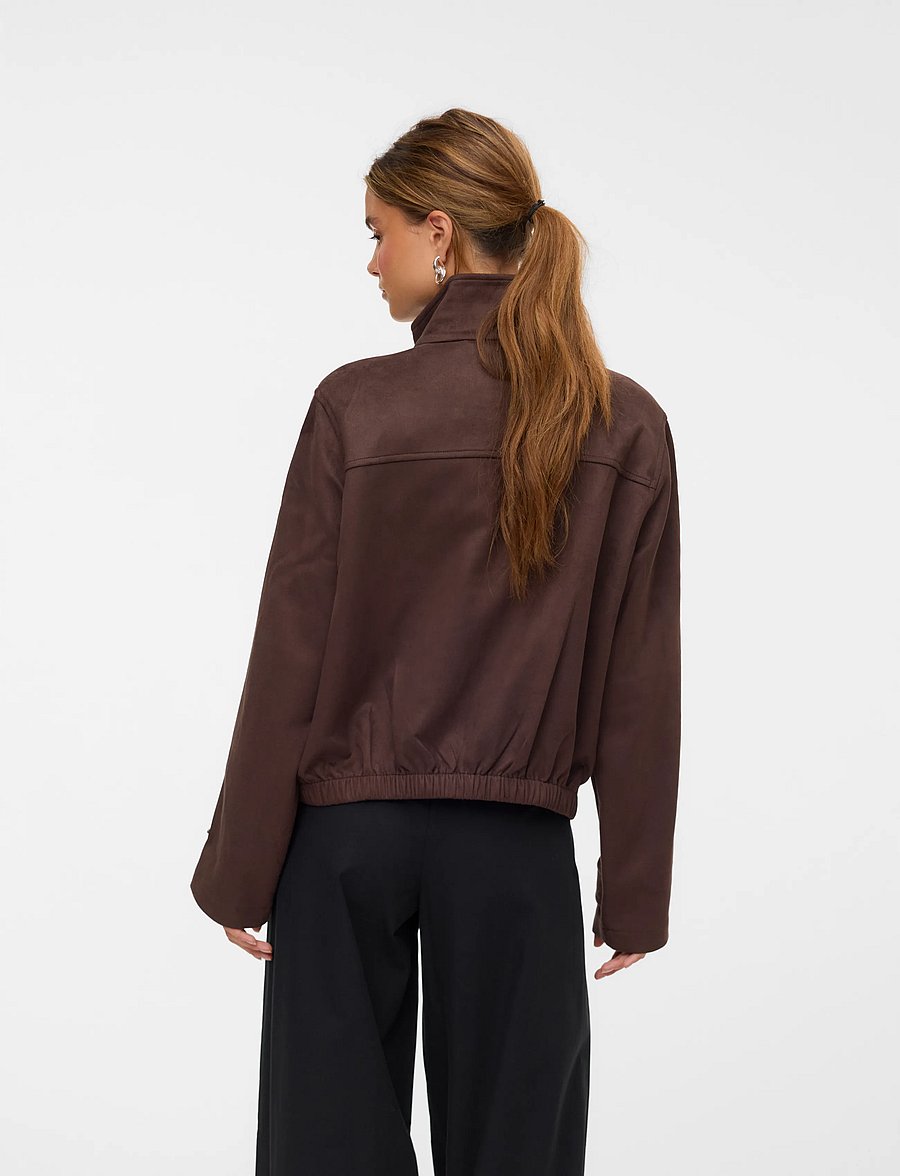 Vero Moda - VMJOSEMAJA SHORT JACKET - vårjackor - coffee bean - 2