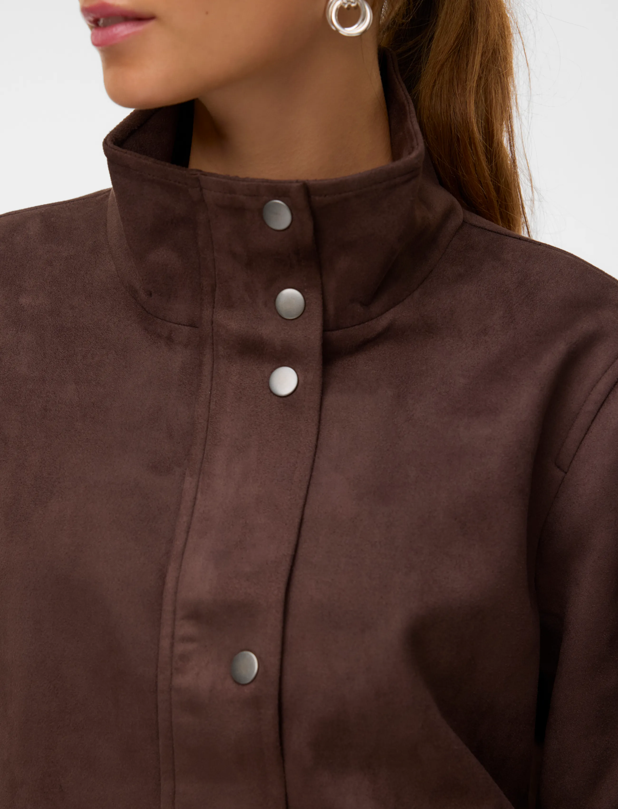 Vero Moda - VMJOSEMAJA SHORT JACKET - vårjackor - coffee bean - 4