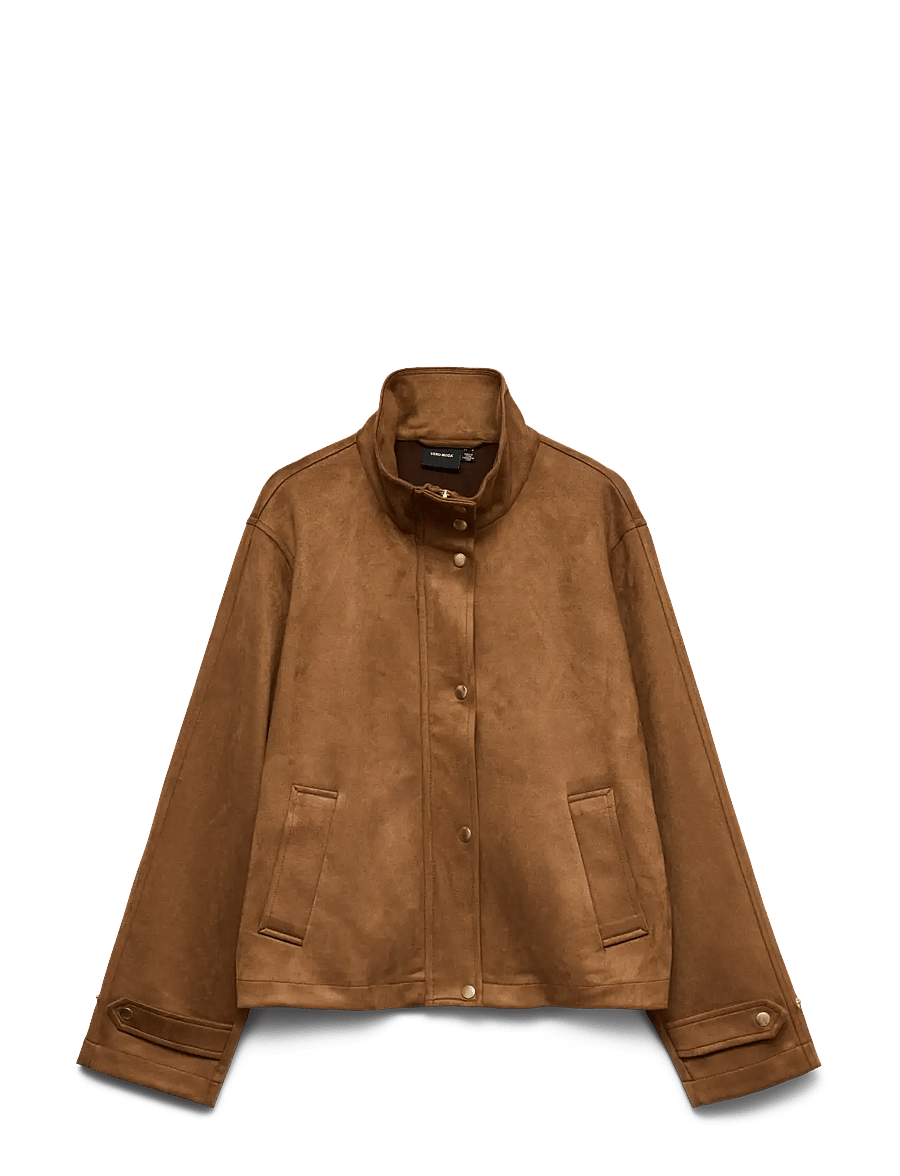 Vero Moda - VMJOSEMAJA SHORT JACKET - vårjackor - cognac - 1