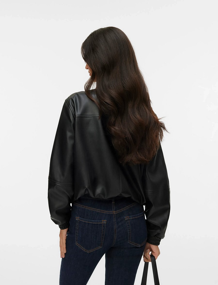 Vero Moda - VMCAIAAVA SHORT COATED JACKET - black - 2
