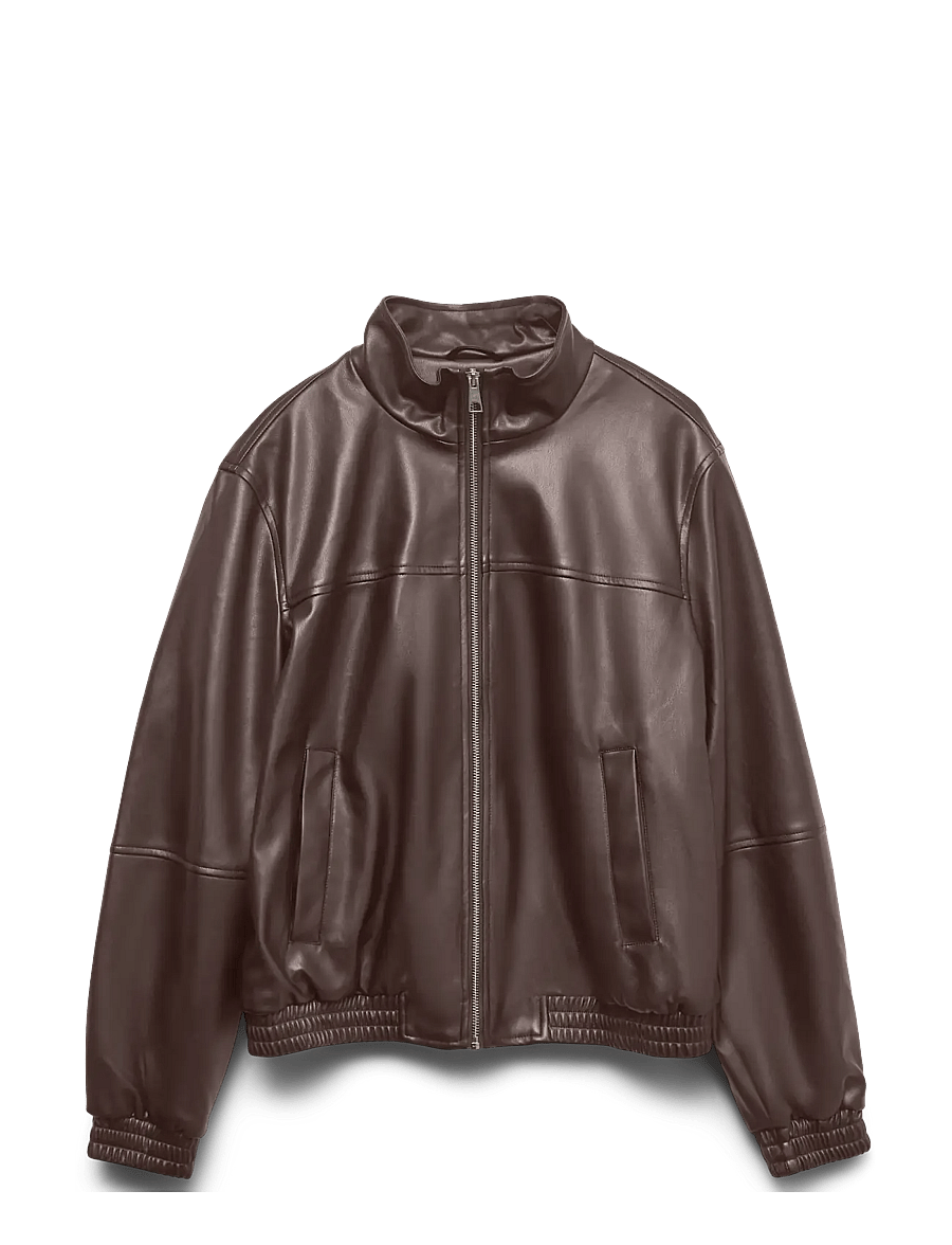 Vero Moda - VMCAIAAVA SHORT COATED JACKET - frühlingsjacken - chocolate martini - 1