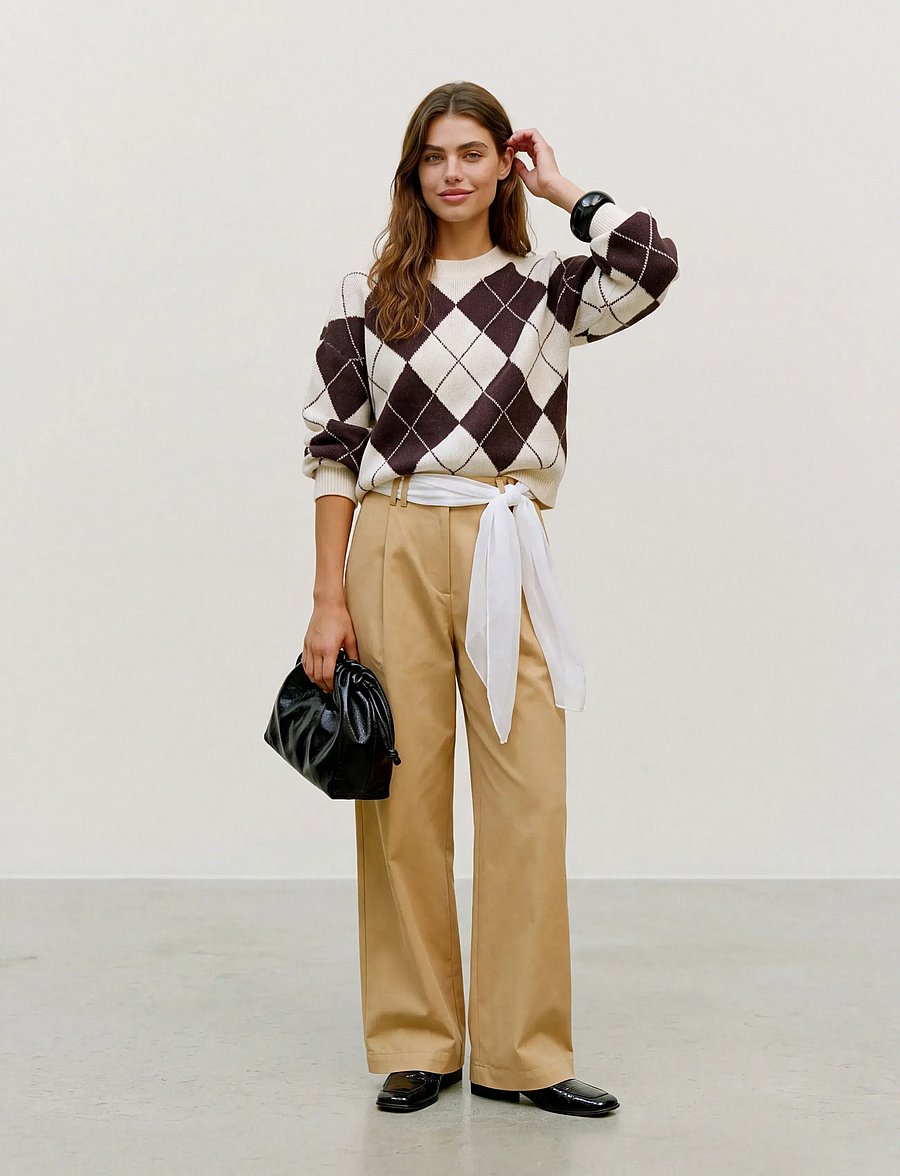 Vero Moda - VMDOFFY JAQUARD LS O-NCK PULLOVER NOOS - kampsunid - birch - 0