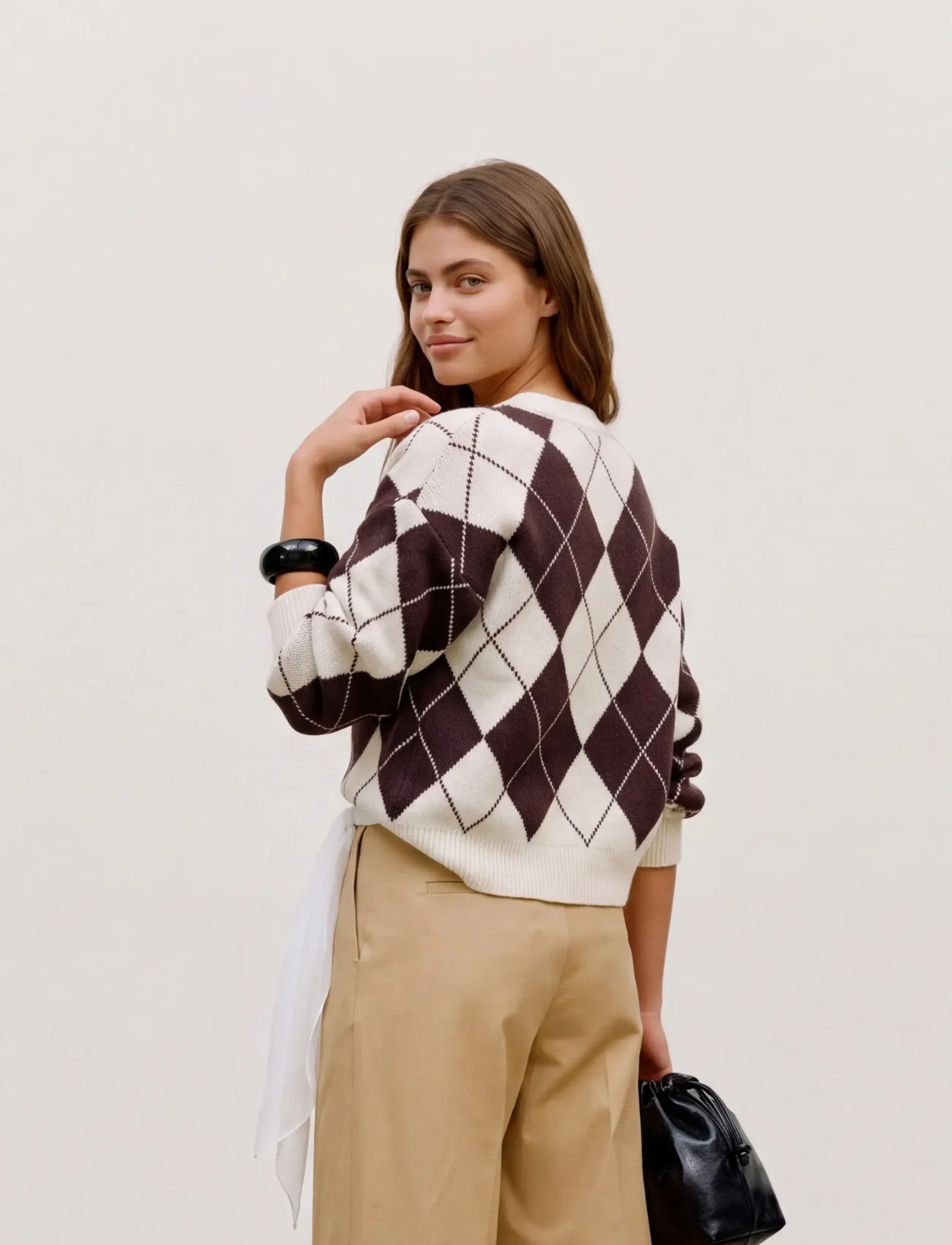 Vero Moda - VMDOFFY JAQUARD LS O-NCK PULLOVER NOOS - autumn clothing - birch - 2