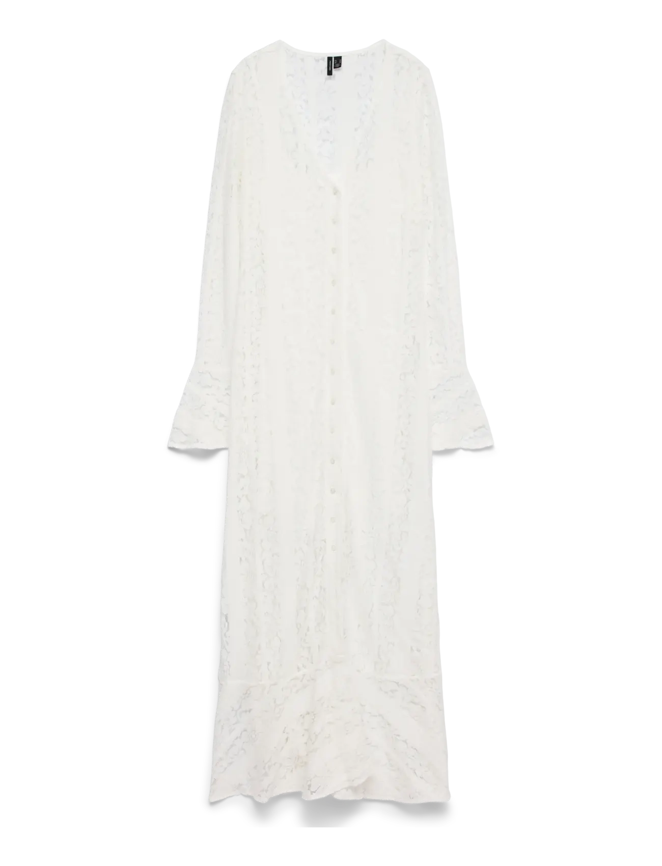 Vero Moda VMKENNEDY LS ANKLE DRESS JRS EXP - Spitzenkleider - CLOUD DANCER / white