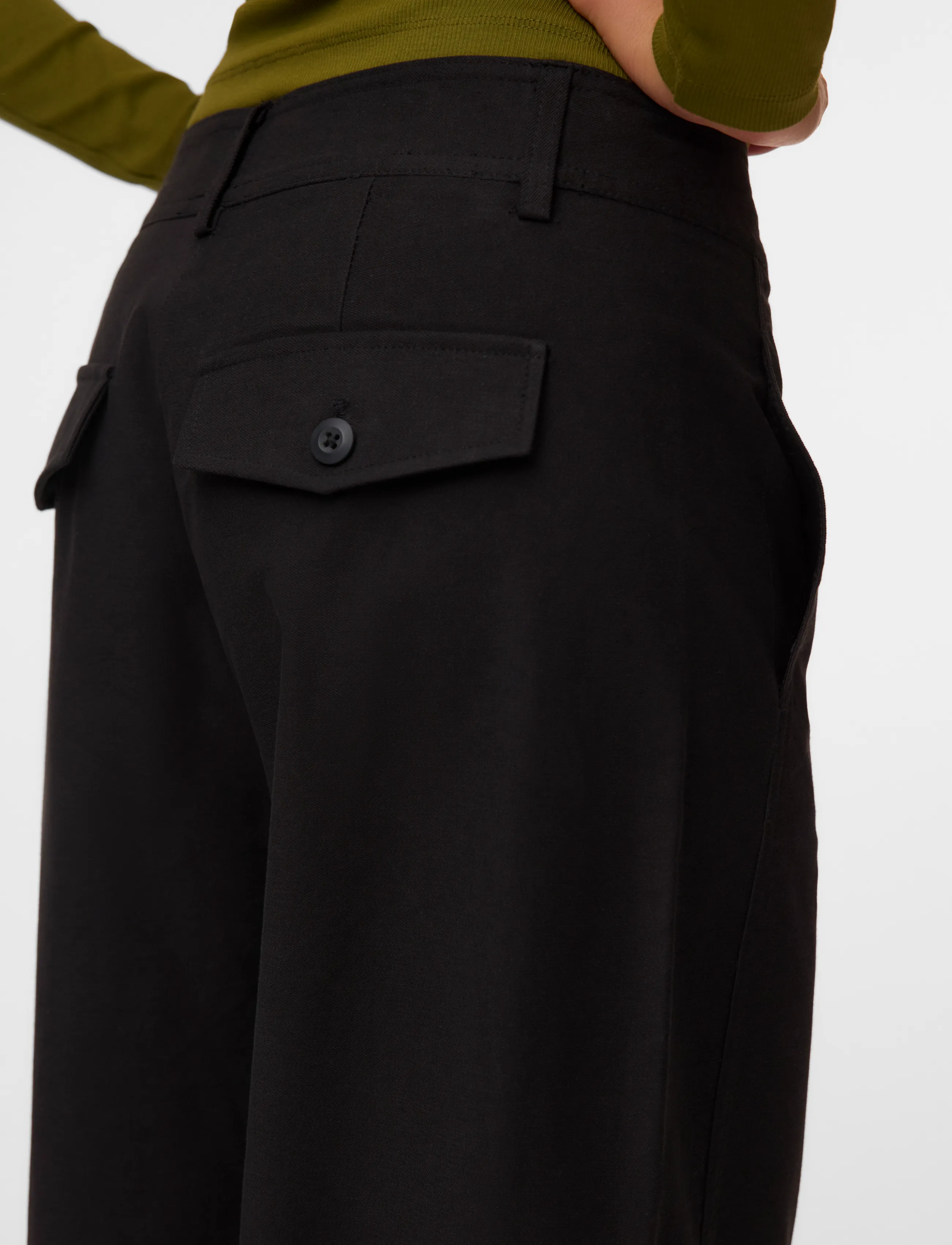 Vero Moda - VMSOFIA MW BARREL PANT NOOS - barrelbyxor - black - 4