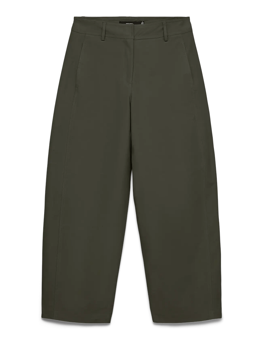 Vero Moda - VMSOFIA MW BARREL PANT NOOS - hosen mit geradem bein - forest night - 0