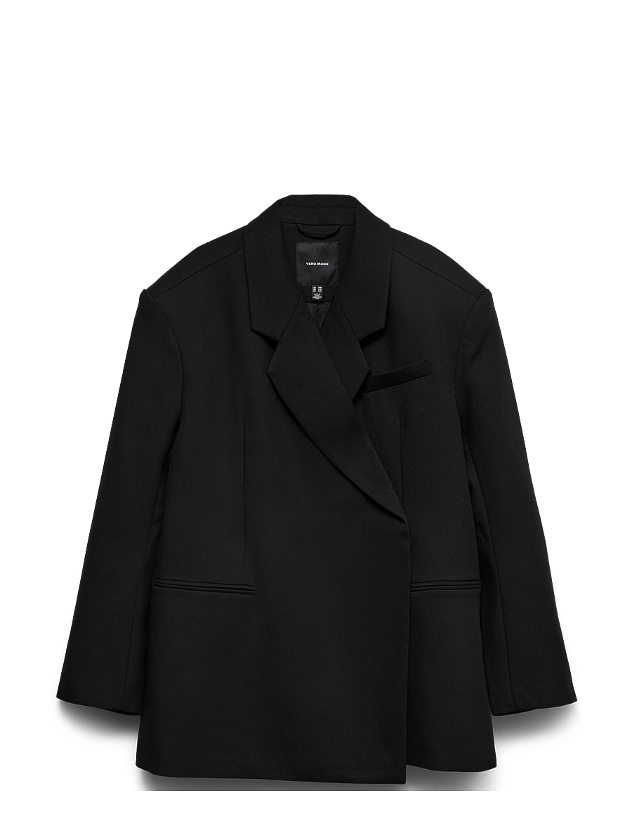 Vero Moda - VMELMA LS OVERSIZED SLIT BLAZER - black - 0