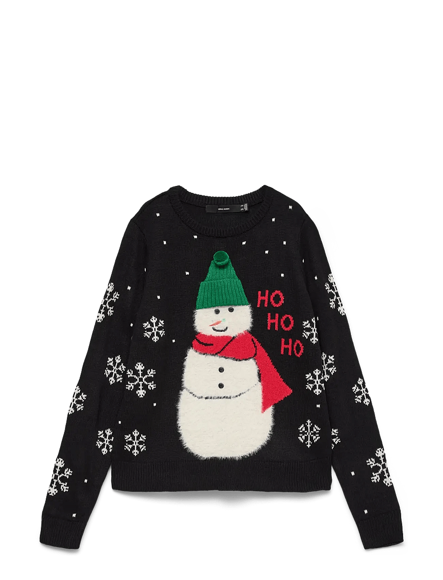 Vero Moda - VMBENIE SNOWMAN LS O-NECK PULLOVER XMAS - black - 0