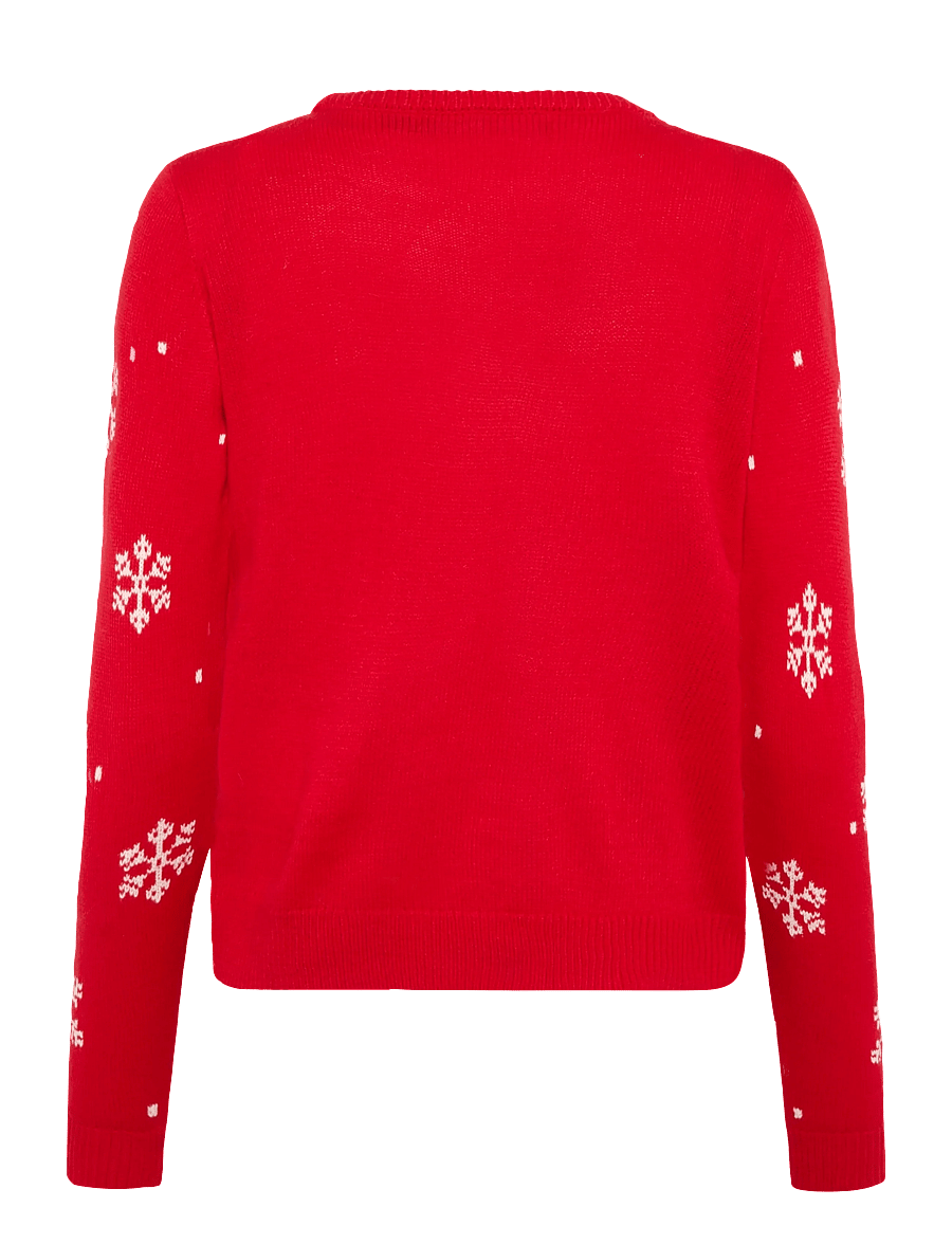 Vero Moda - VMBENIE SNOWMAN LS O-NECK PULLOVER XMAS - jumpers - chinese red - 1