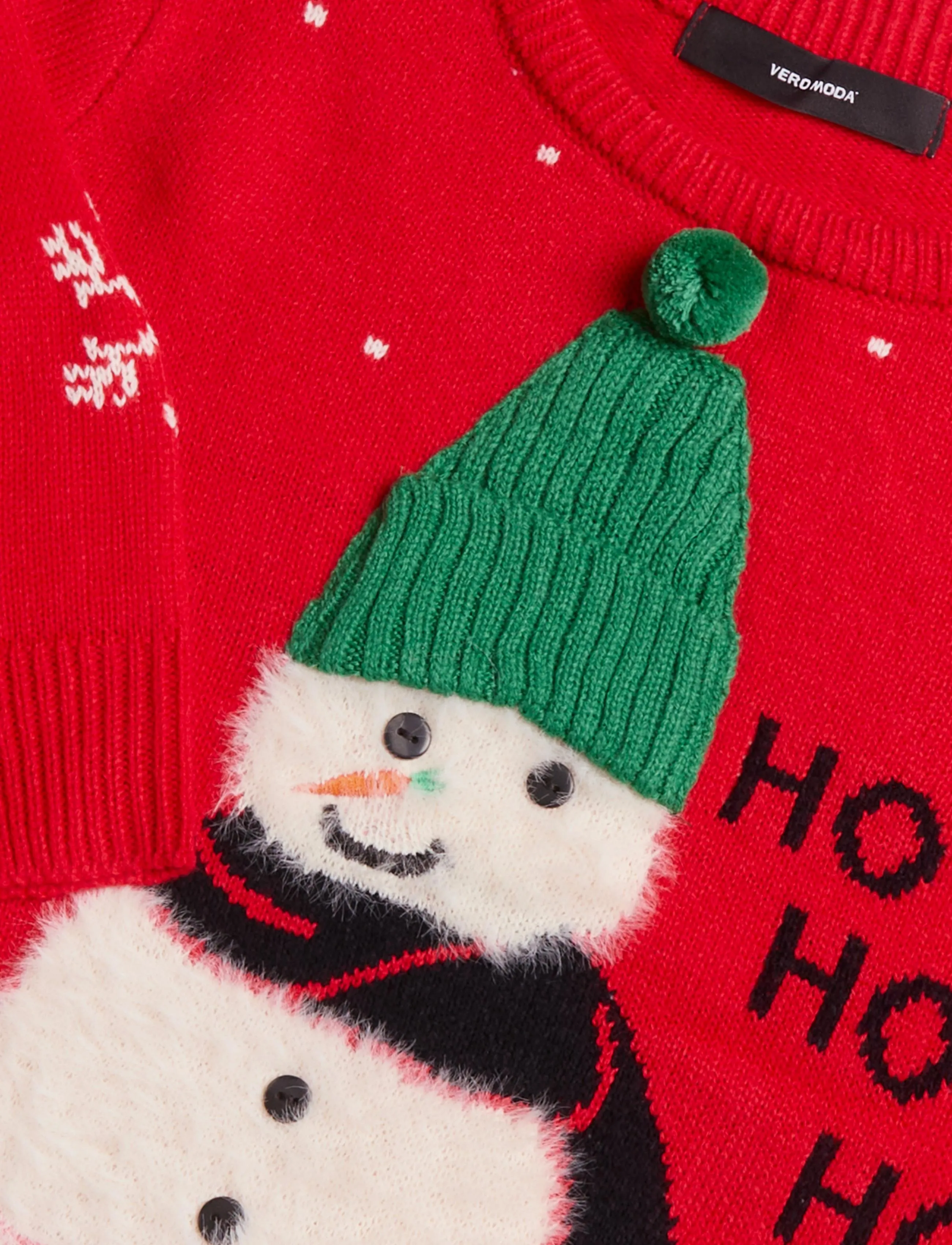 Vero Moda - VMBENIE SNOWMAN LS O-NECK PULLOVER XMAS - jumpers - chinese red - 2