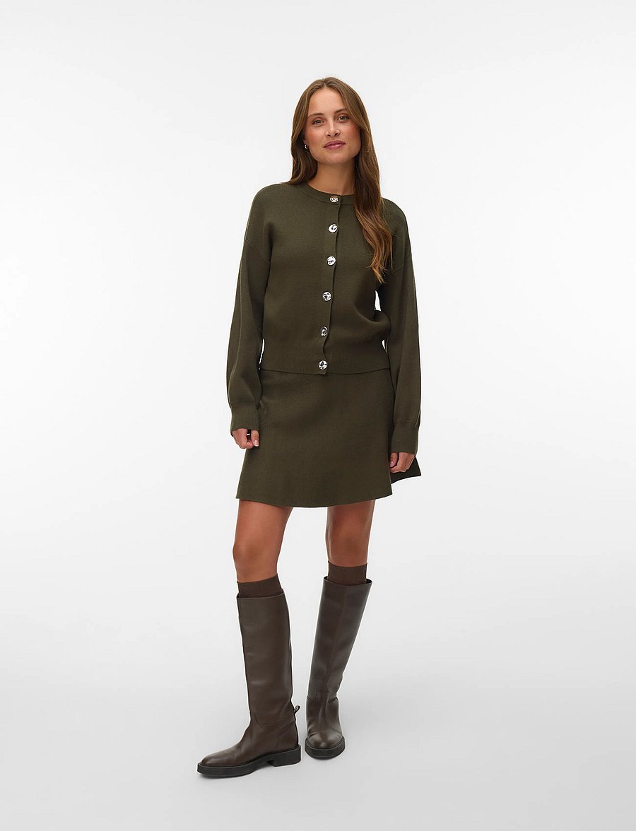 Vero Moda - VMELLY NW SKATER SKIRT BOO - forest night - 0