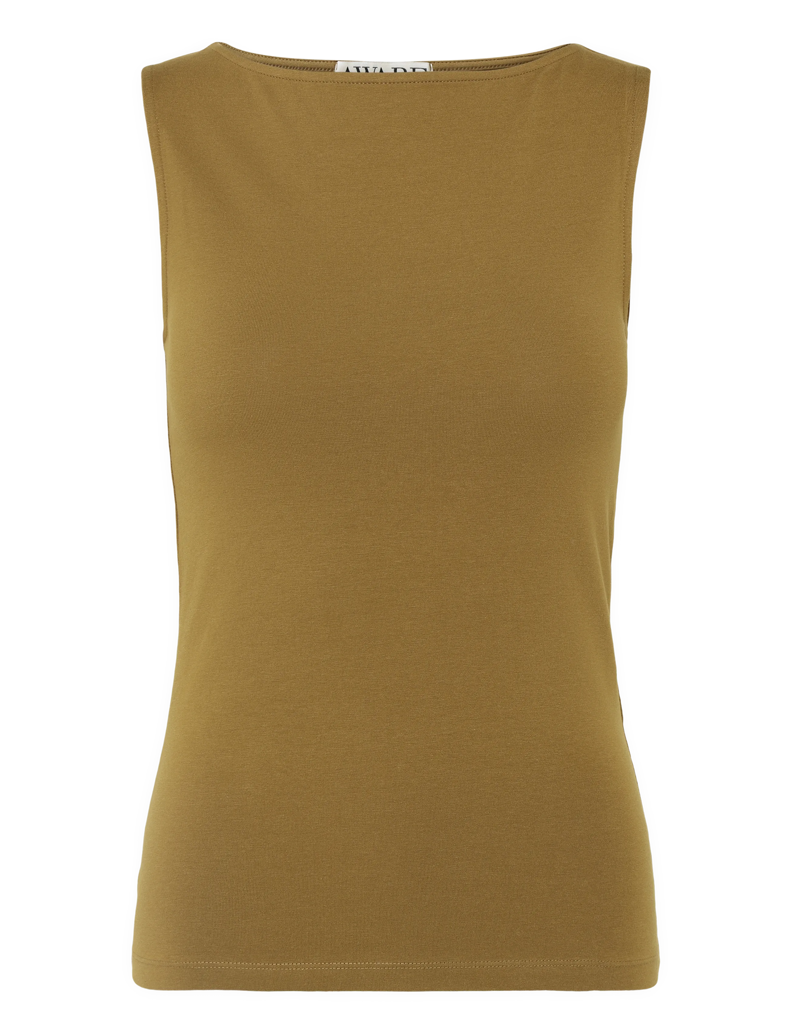 Vero Moda Awcarla Boatneck Tank Top, XL, Khaki green, T-Shirts & Toppe > Uden Ærmer, Dame
