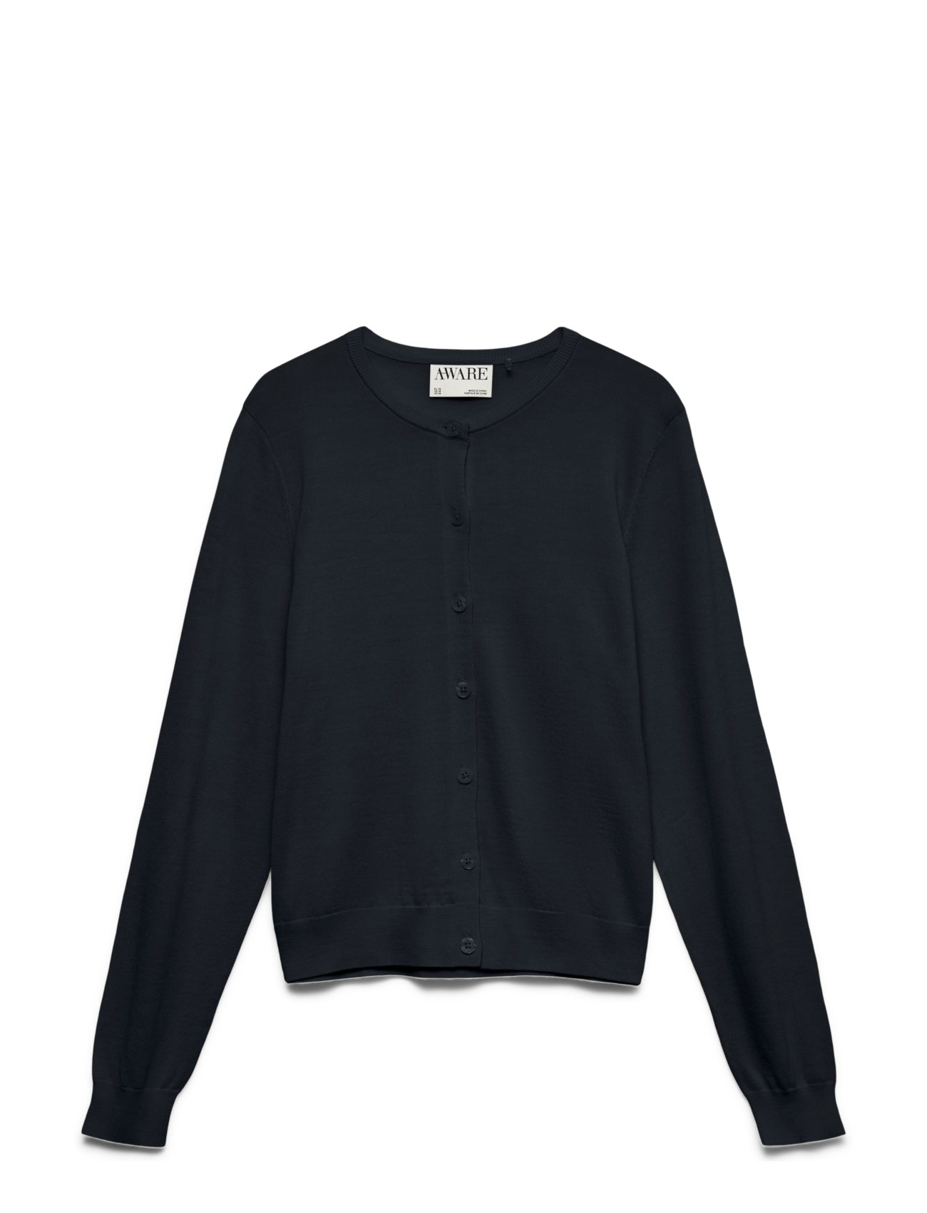 Awcara Ls O-Neck Wool Cardigan Noos