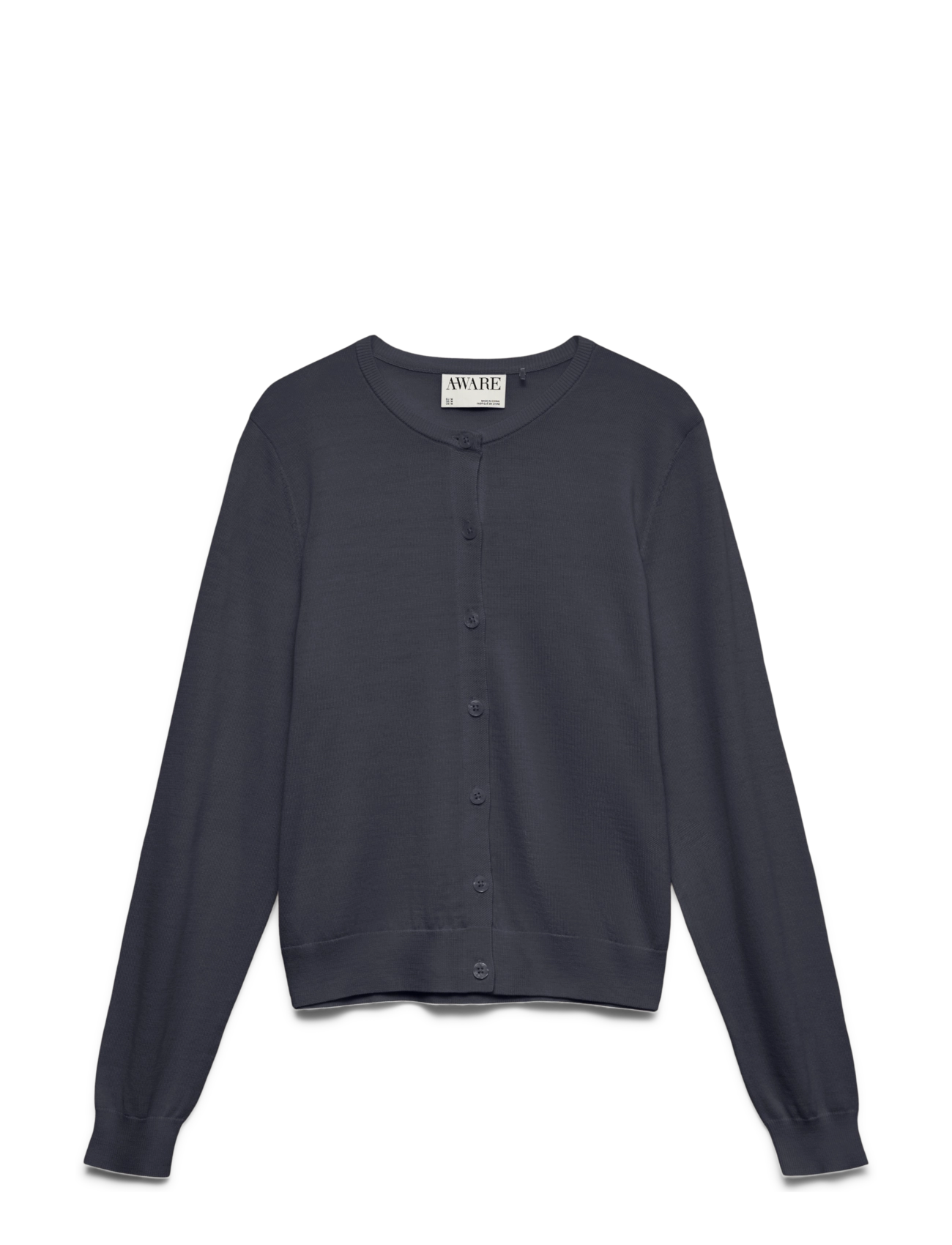 Awcara Ls O-Neck Wool Cardigan Noos