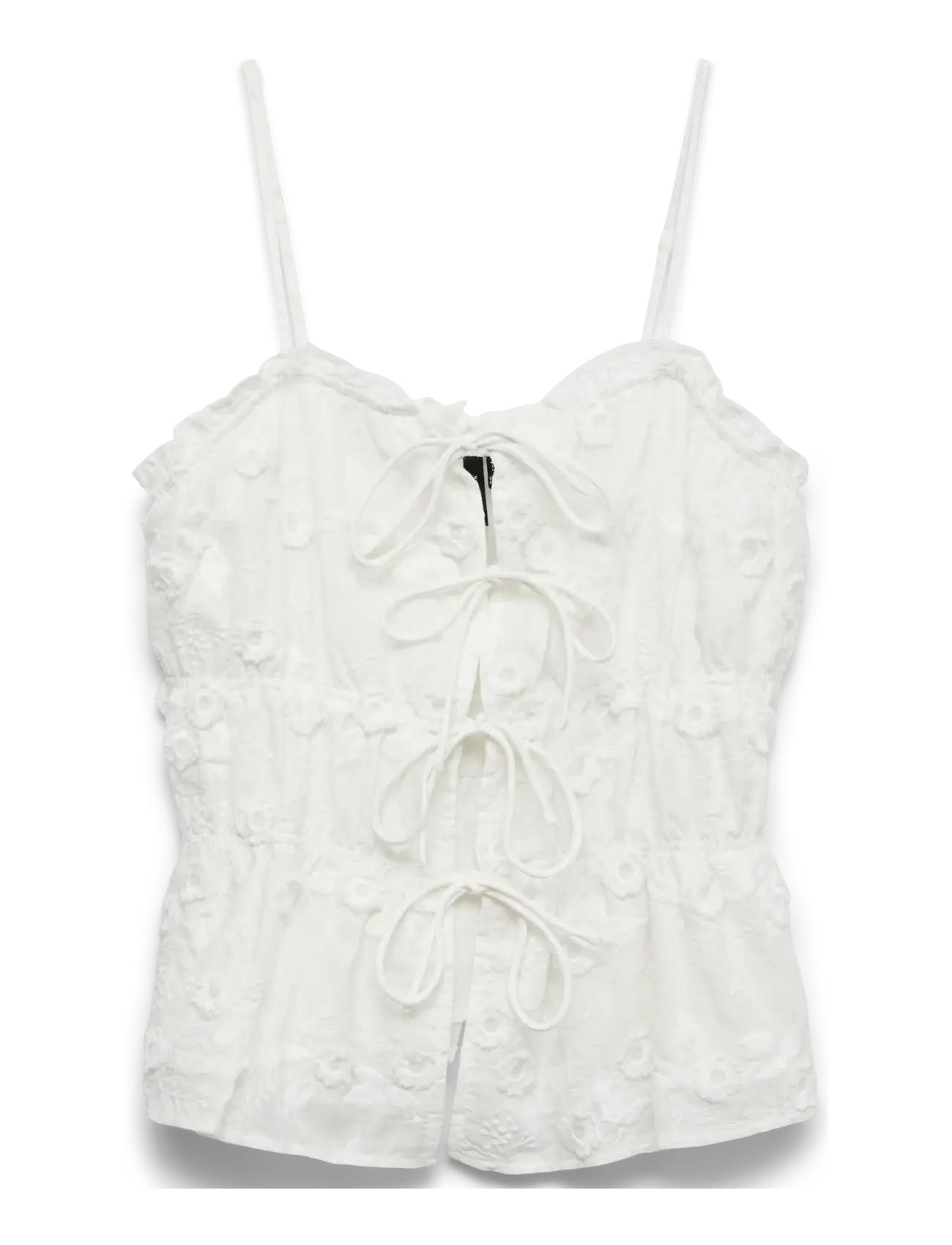 VERO MODA Vmelisa Embroidery Singlet Wvn Weiß - M - Damen