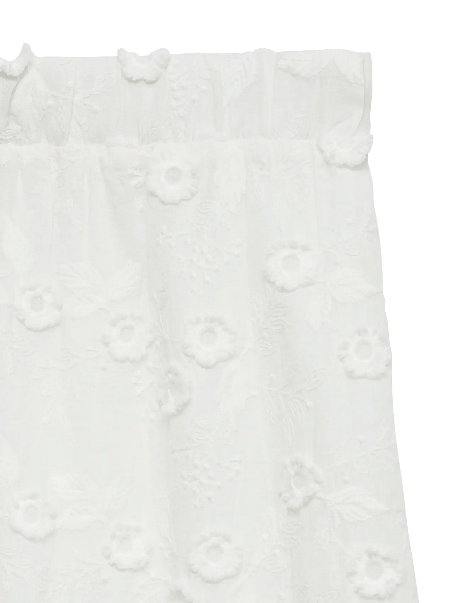 Vero Moda - VMELISA EMBROIDERY HW MAXI SKIRT WVN - maxi röcke - bright white - 4