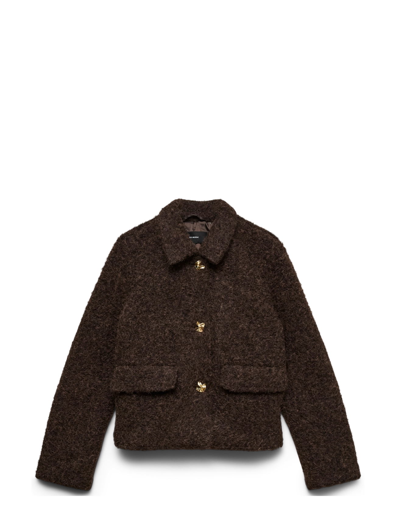 Vero Moda - VMELENAHOLLY SHORT JACKET BOO - leichte jacken - chocolate torte - 1