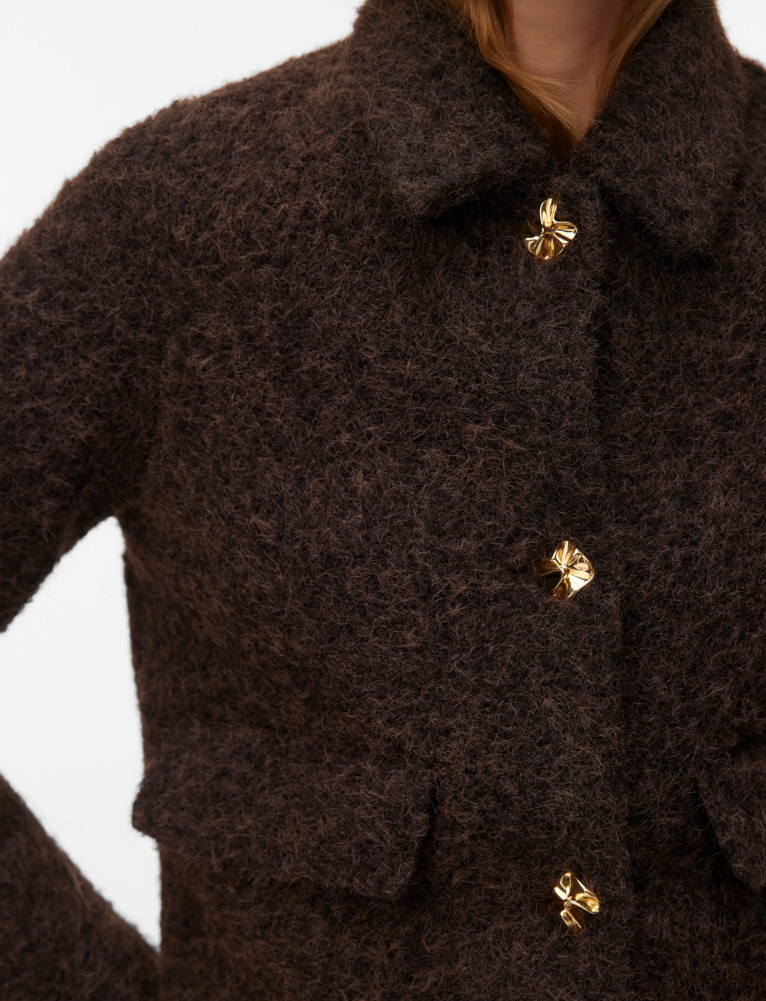Vero Moda - VMELENAHOLLY SHORT JACKET BOO - leichte jacken - chocolate torte - 4
