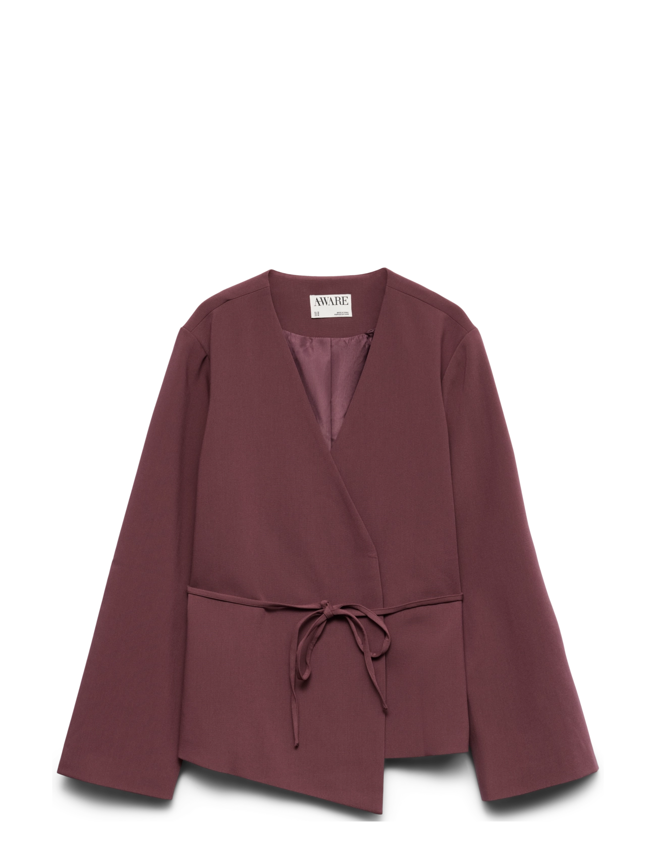 Vero Moda AWTENORA LS WRAP BLAZER - Modetrends - CATAWBA GRAPE / burgundy
