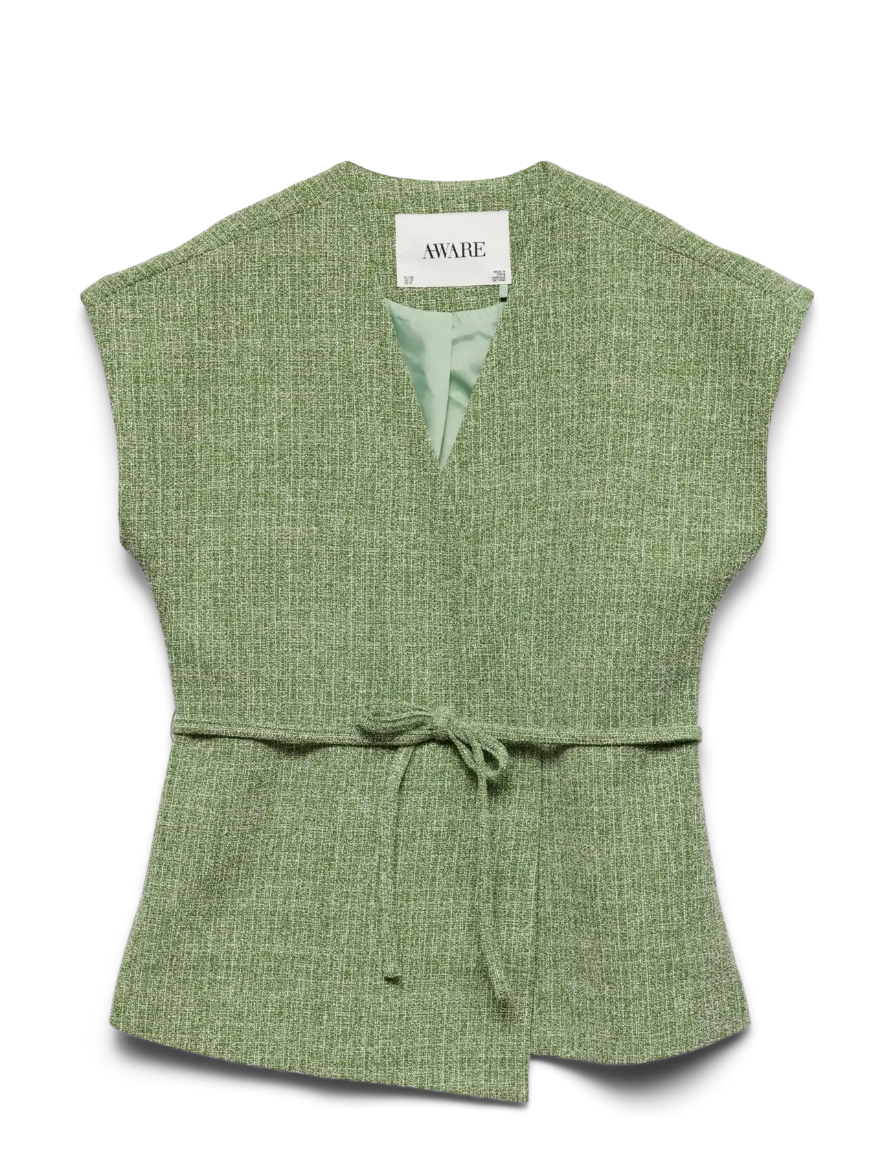 Vero Moda AWCHANEL V-NECK WAISTCOAT - Jakkar og yfirhafnir - KALE / green