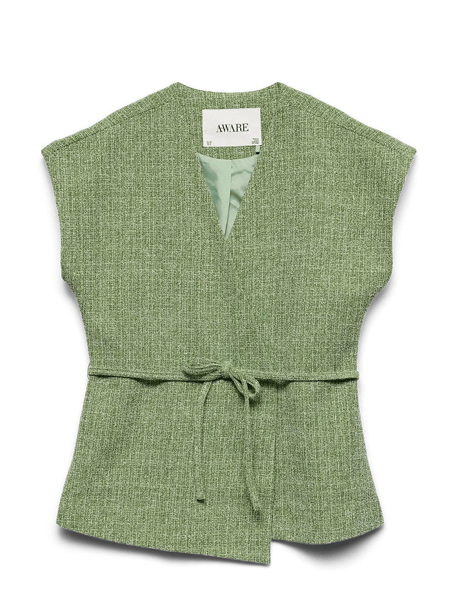 Vero Moda - AWCHANEL V-NECK WAISTCOAT - kevadjoped - kale - 1