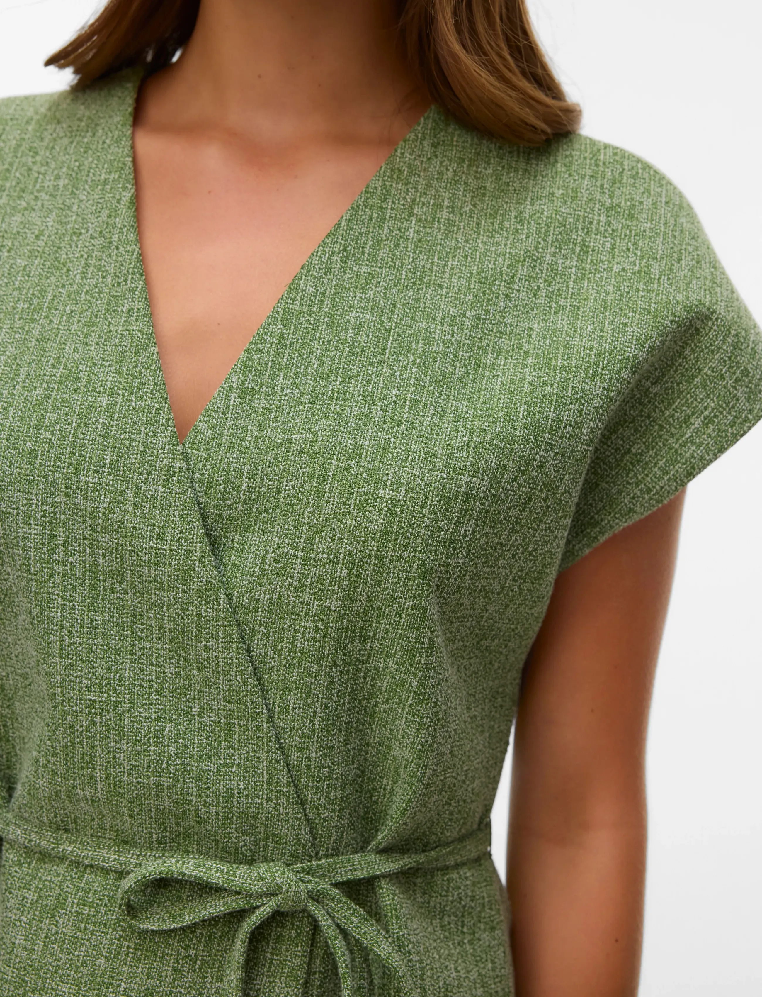 Vero Moda - AWCHANEL V-NECK WAISTCOAT - kevadjoped - kale - 4