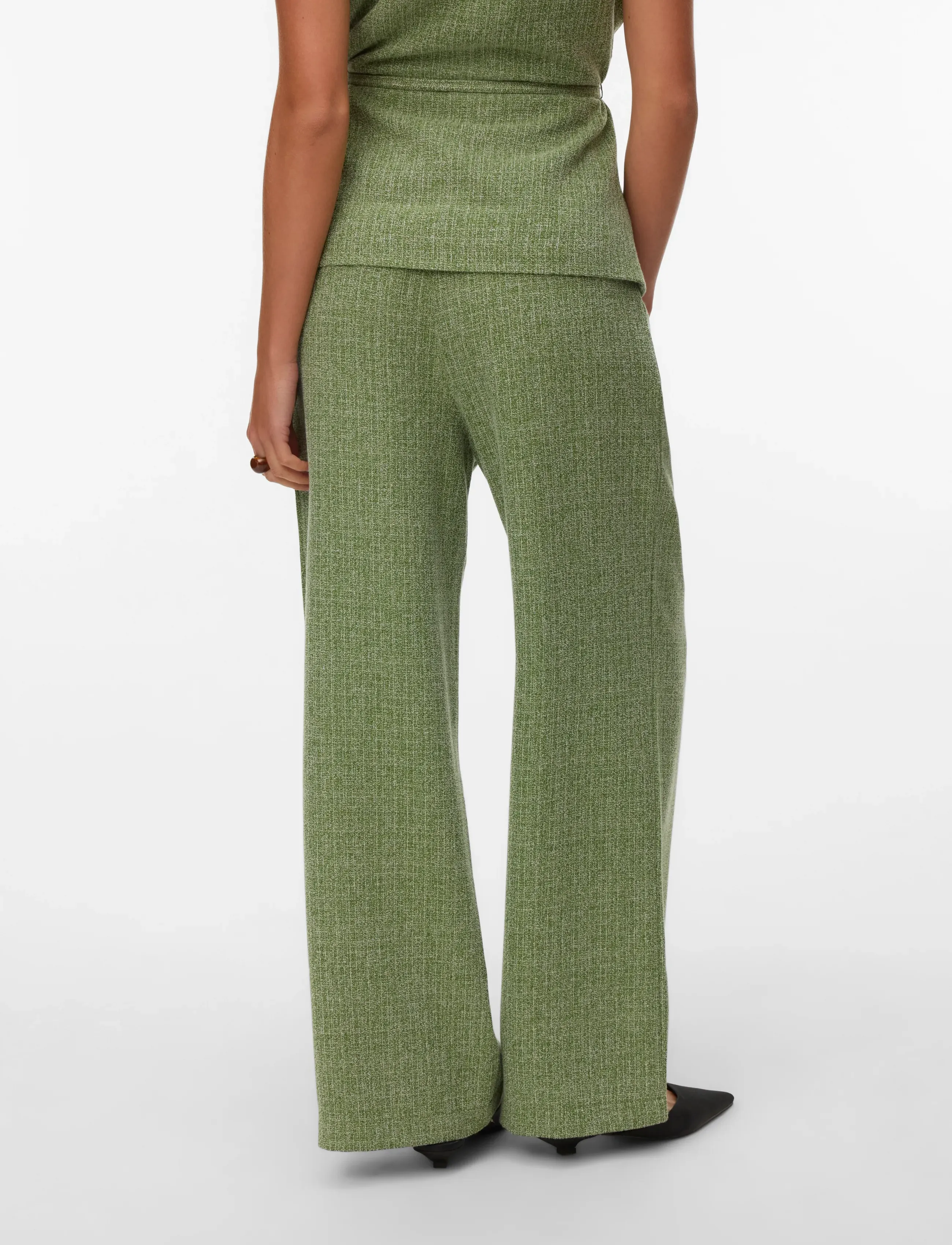 Vero Moda - AWCHANEL HW PANT - tailored trousers - kale - 2