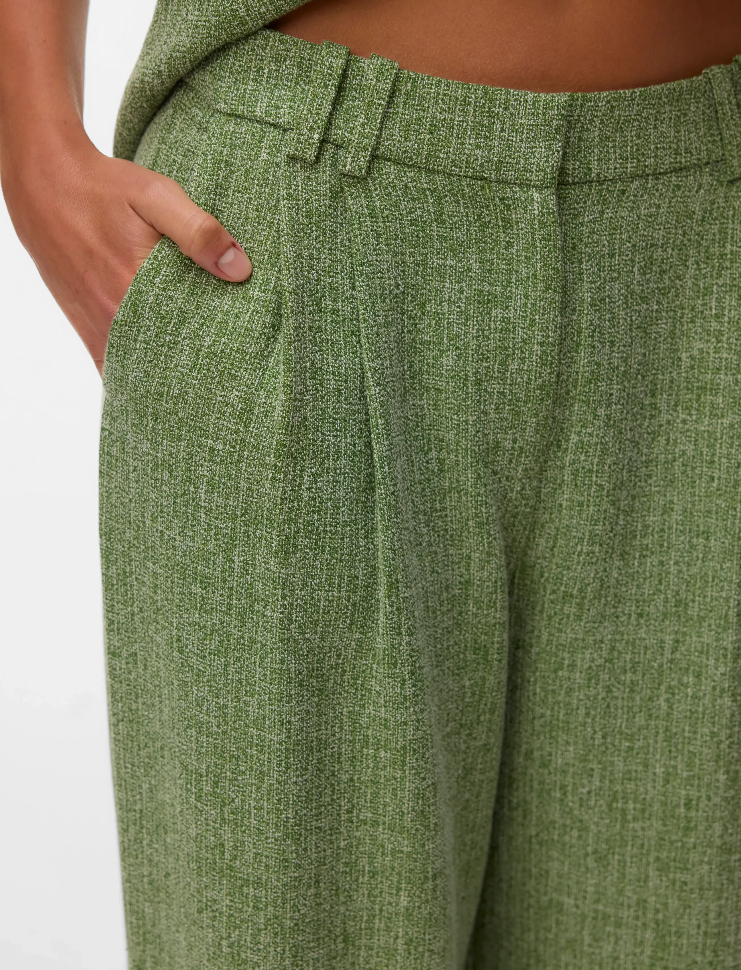 Vero Moda - AWCHANEL HW PANT - tailored trousers - kale - 3